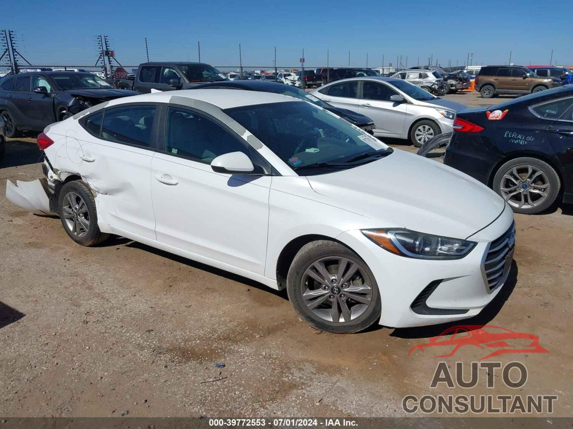 HYUNDAI ELANTRA 2017 - 5NPD84LF3HH168196