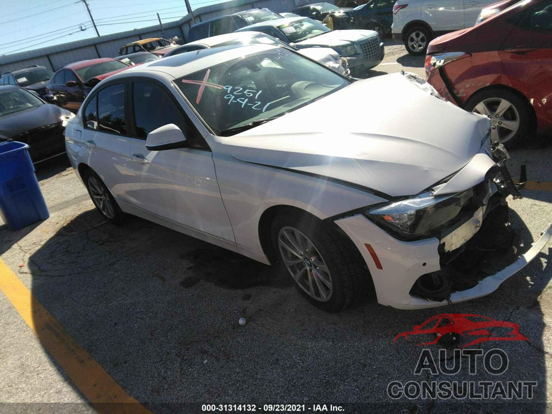 BMW 3 SERIES 2016 - WBA8E5G57GNU19251