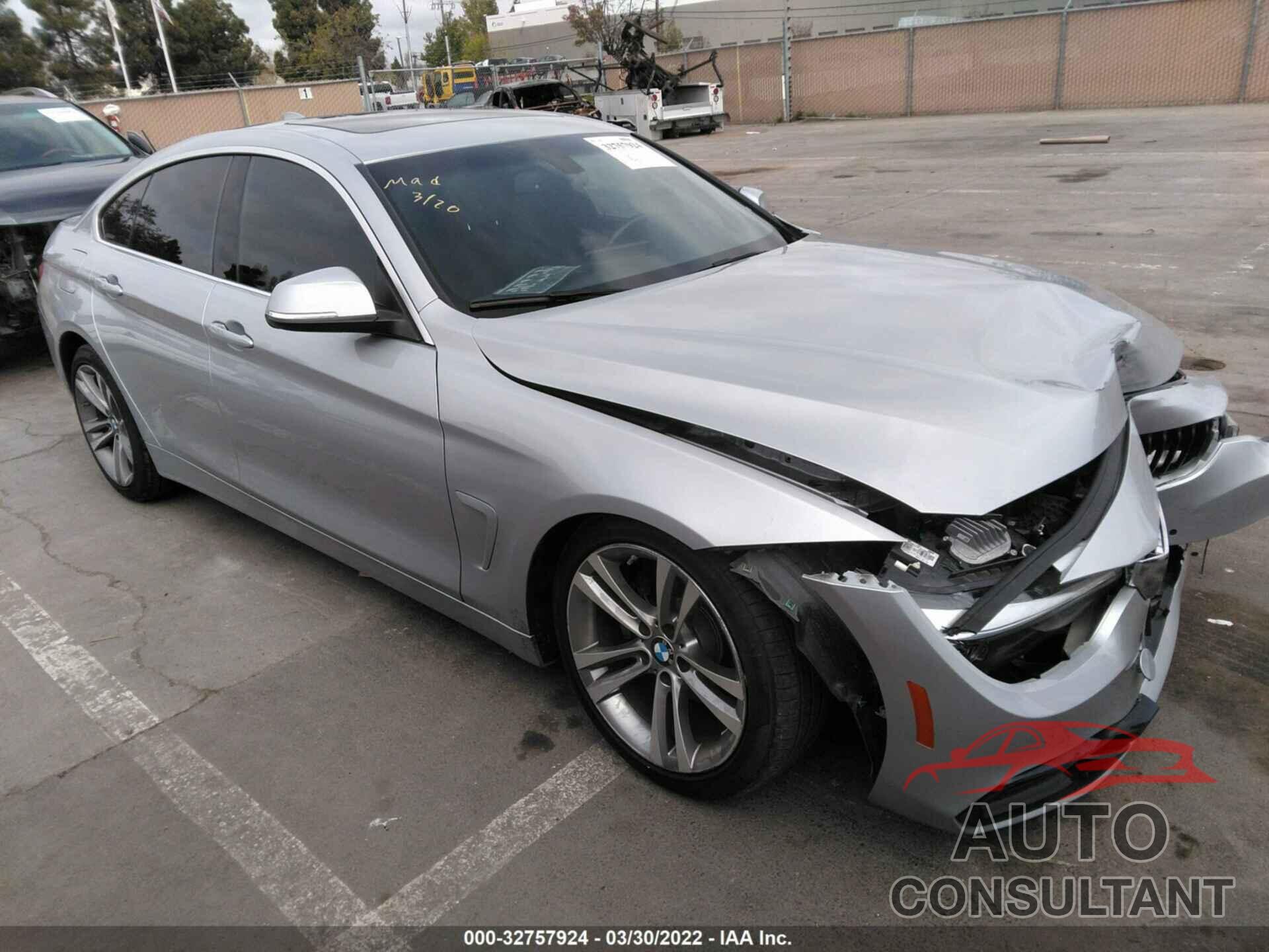 BMW 4 SERIES 2019 - WBA4J1C56KBM18014