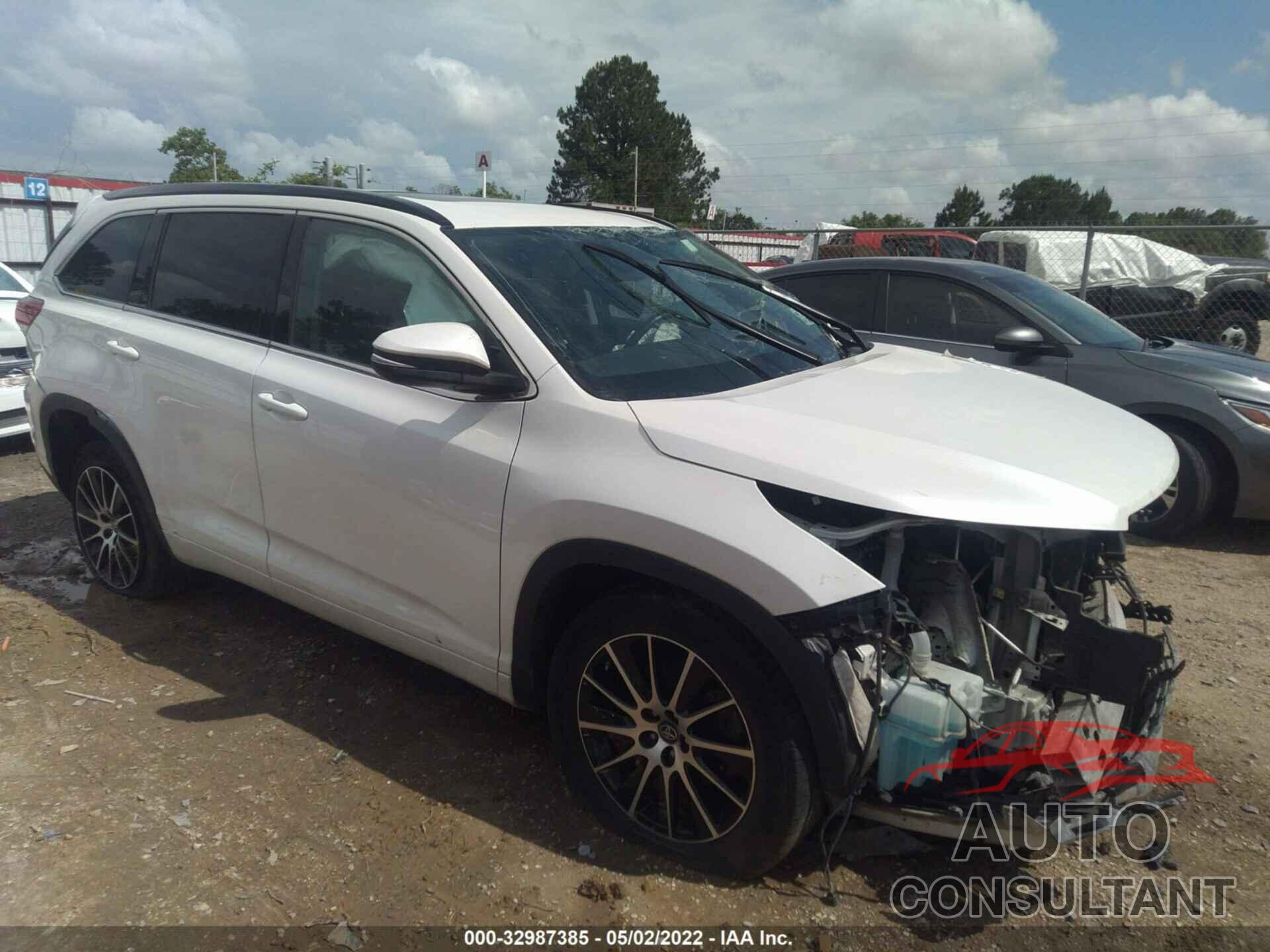 TOYOTA HIGHLANDER 2017 - 5TDKZRFHXHS196604