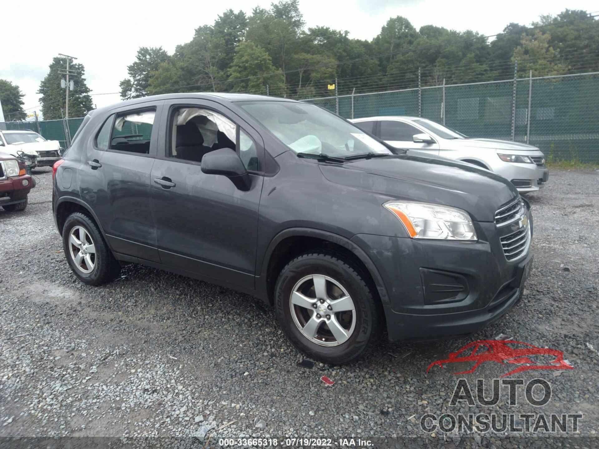 CHEVROLET TRAX 2016 - 3GNCJNSB2GL262385