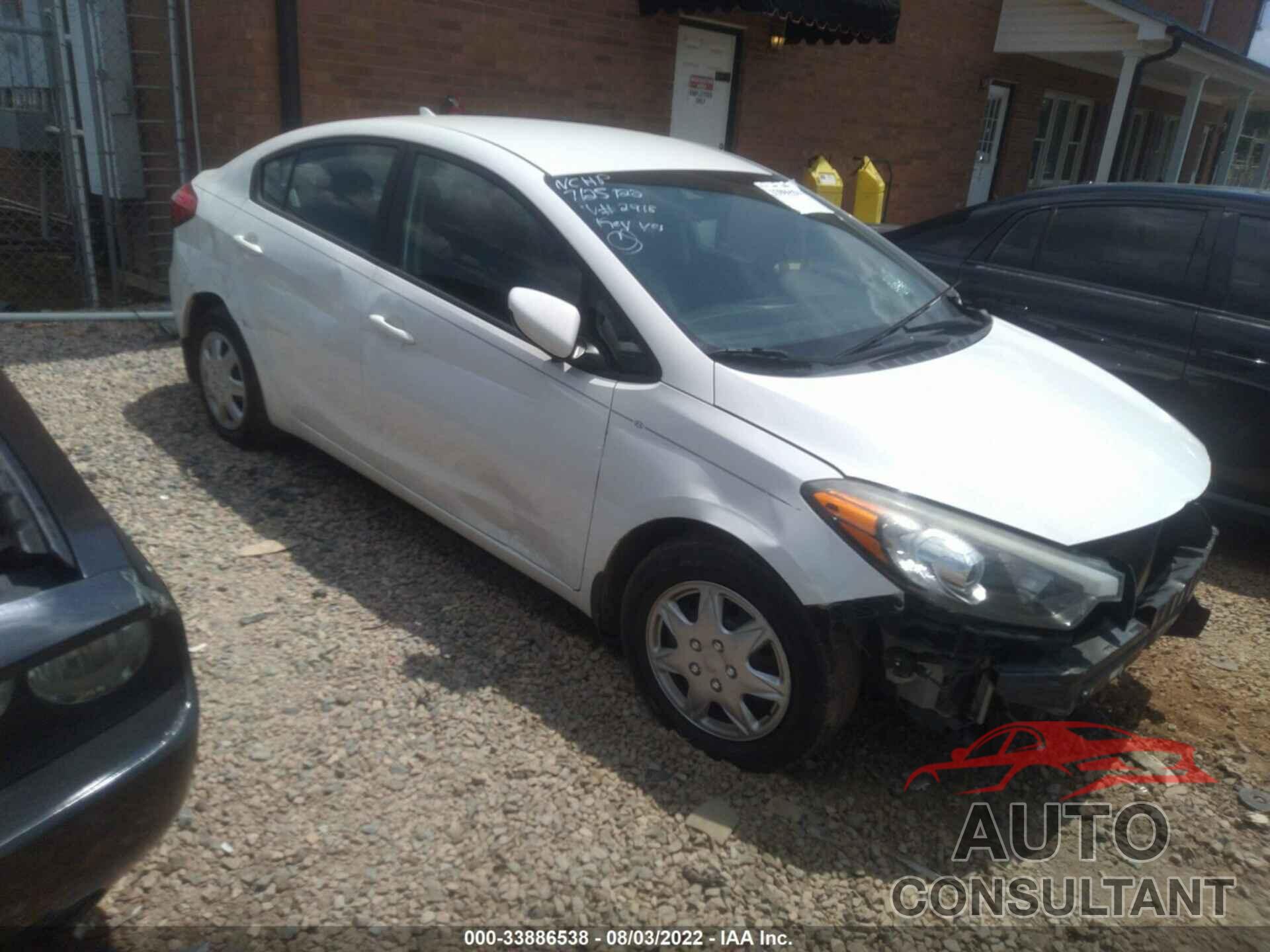 KIA FORTE 2016 - KNAFK4A66G5552918