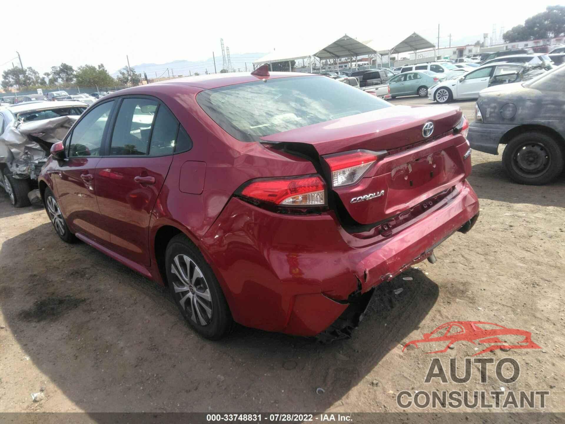 TOYOTA COROLLA 2022 - JTDEAMDE7NJ054817