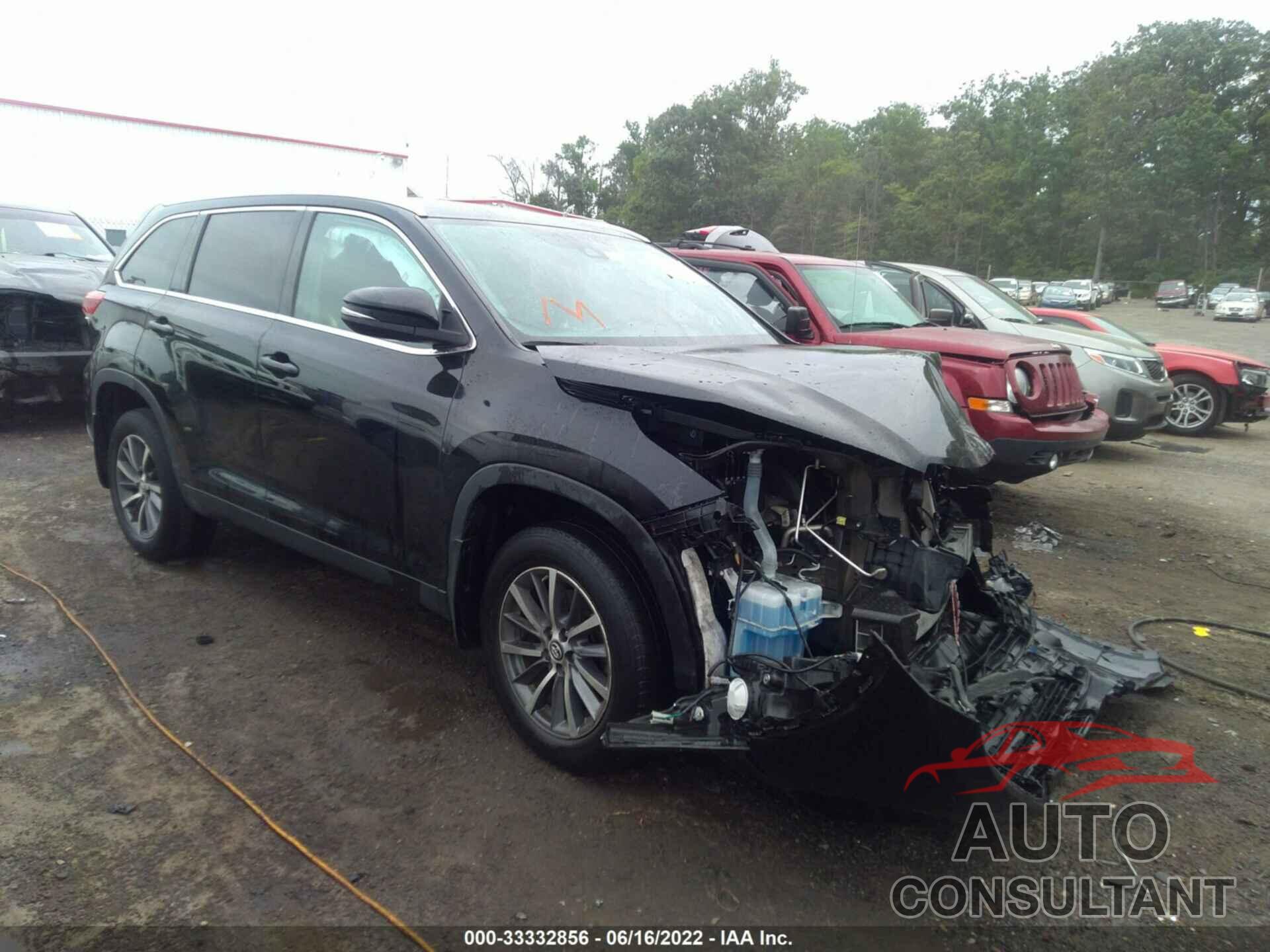 TOYOTA HIGHLANDER 2019 - 5TDJZRFH7KS711951