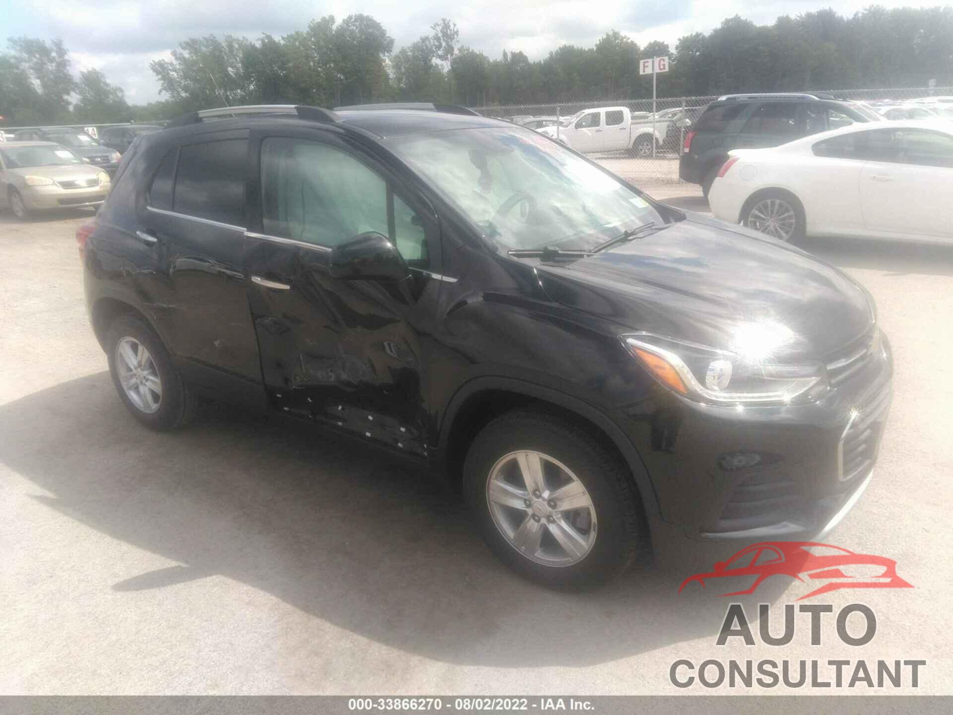 CHEVROLET TRAX 2019 - KL7CJPSB2KB744401