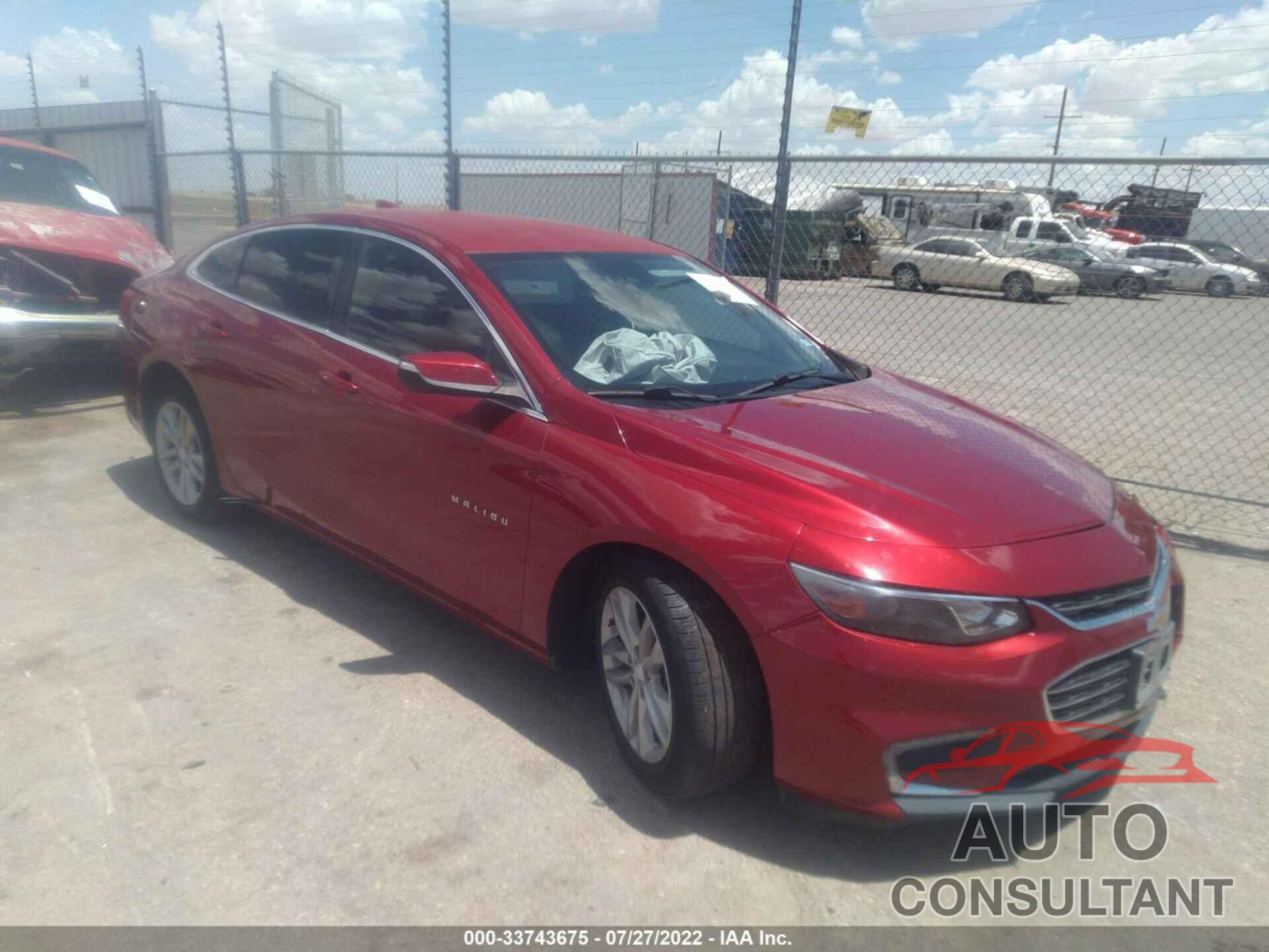 CHEVROLET MALIBU 2016 - 1G1ZE5ST9GF231931