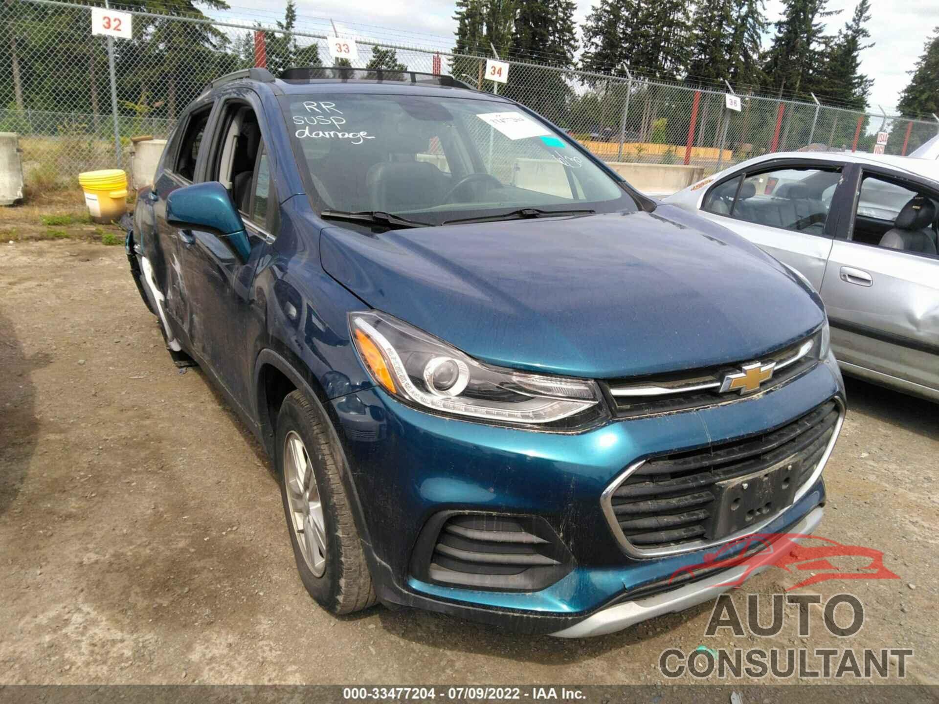 CHEVROLET TRAX 2019 - 3GNCJPSBXKL286096