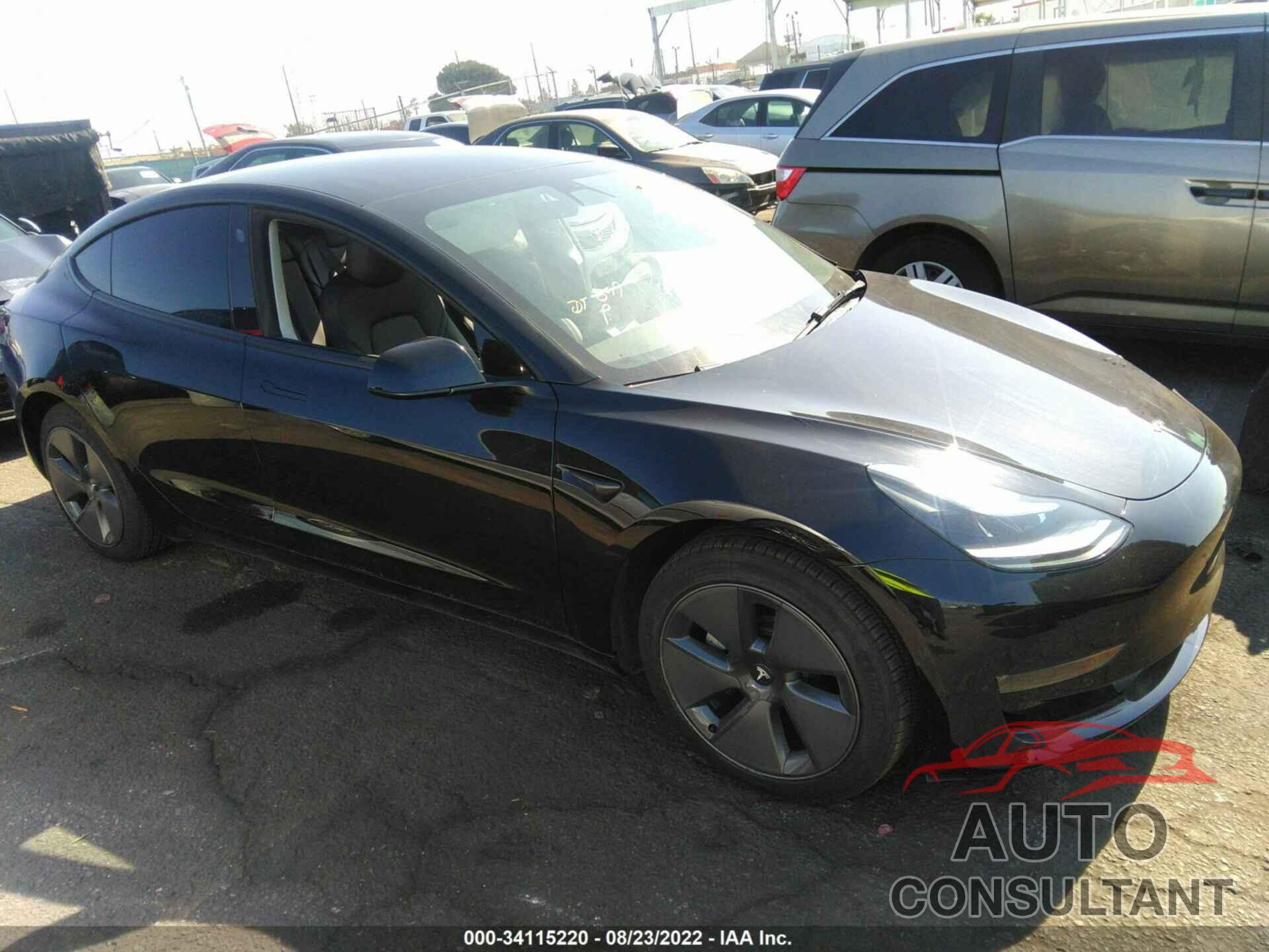 TESLA MODEL 3 2022 - 5YJ3E1EB5NF152587