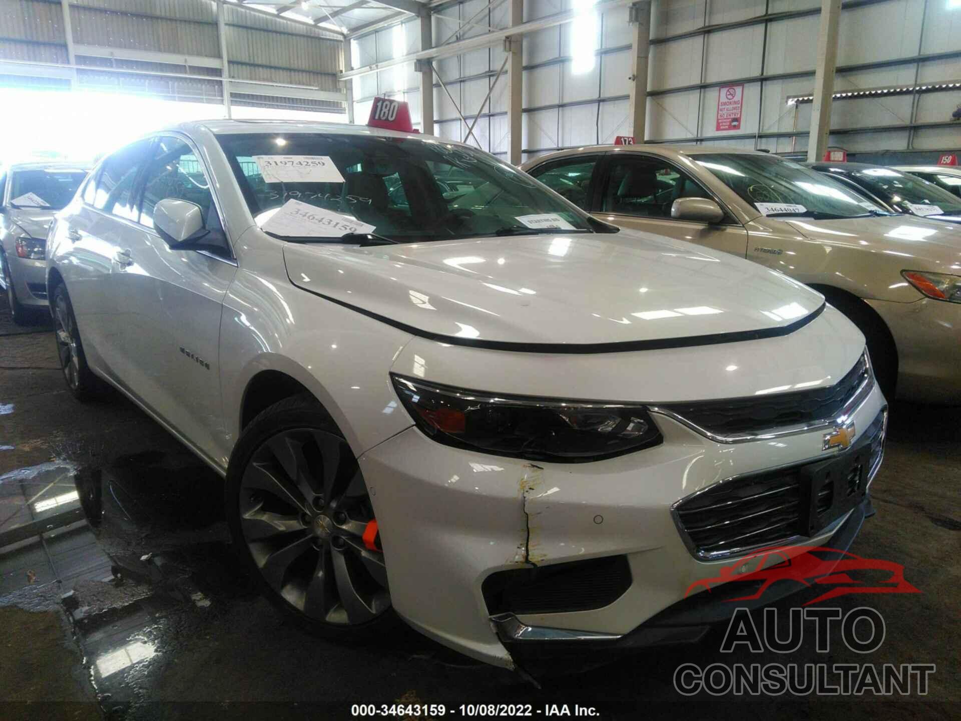 CHEVROLET MALIBU 2016 - 001ZH5SX6GF180432