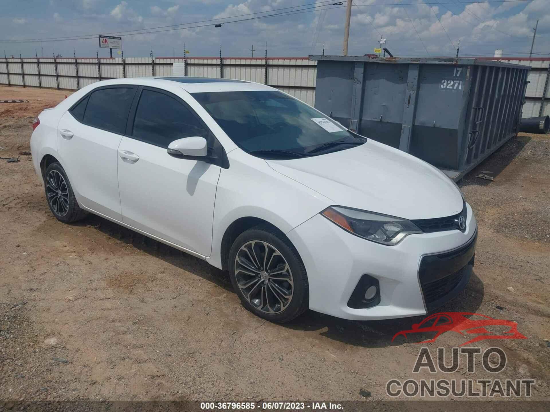 TOYOTA COROLLA 2016 - 5YFBURHE2GP523778