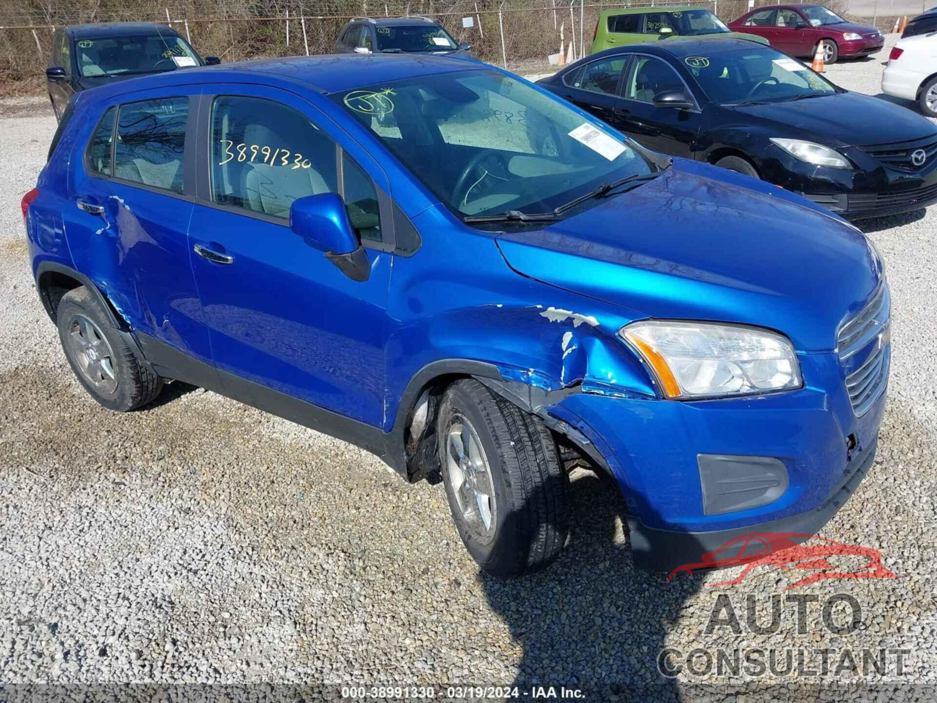 CHEVROLET TRAX 2016 - KL7CJNSB9GB599000