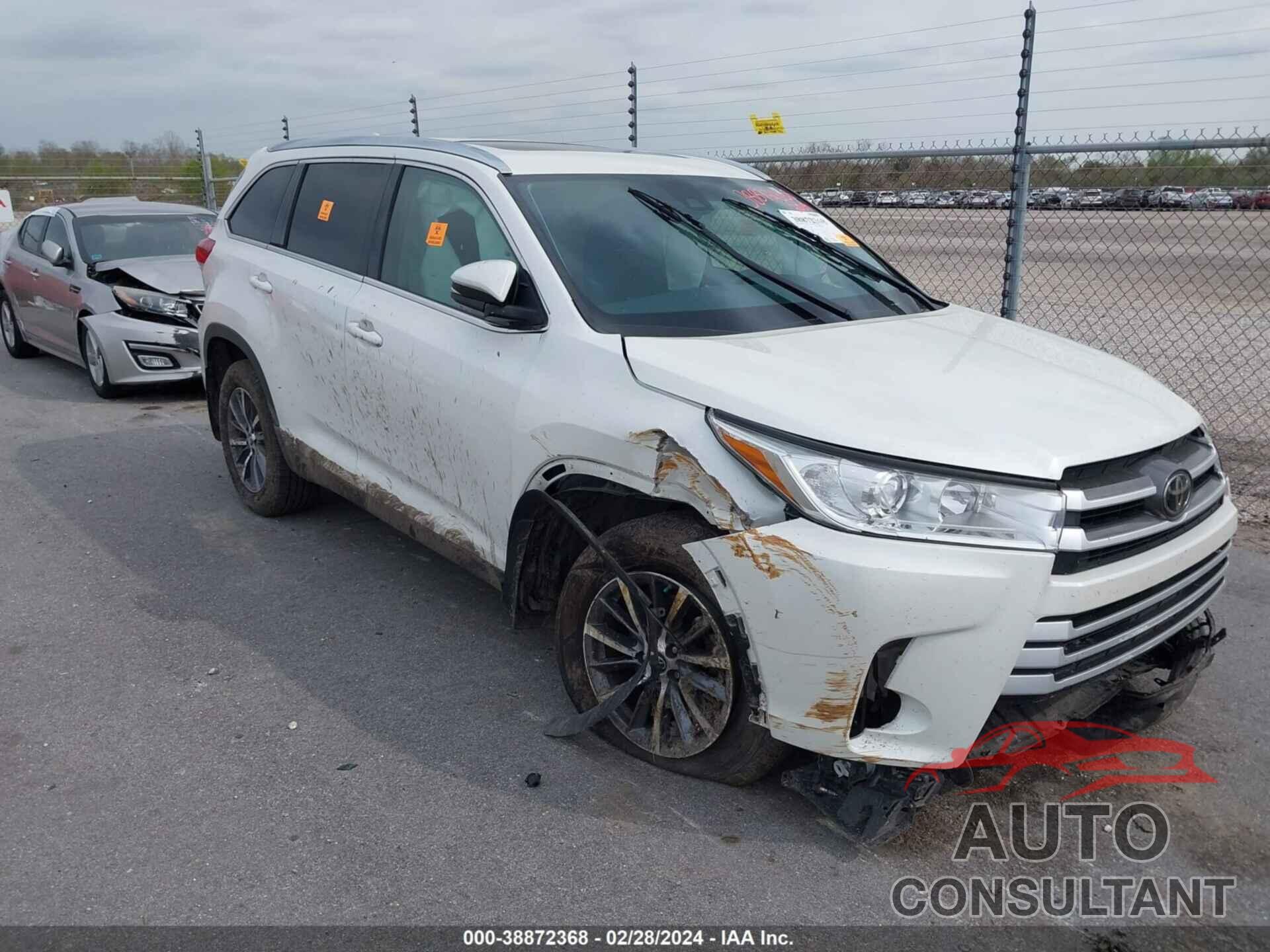 TOYOTA HIGHLANDER 2019 - 5TDKZRFH1KS551649