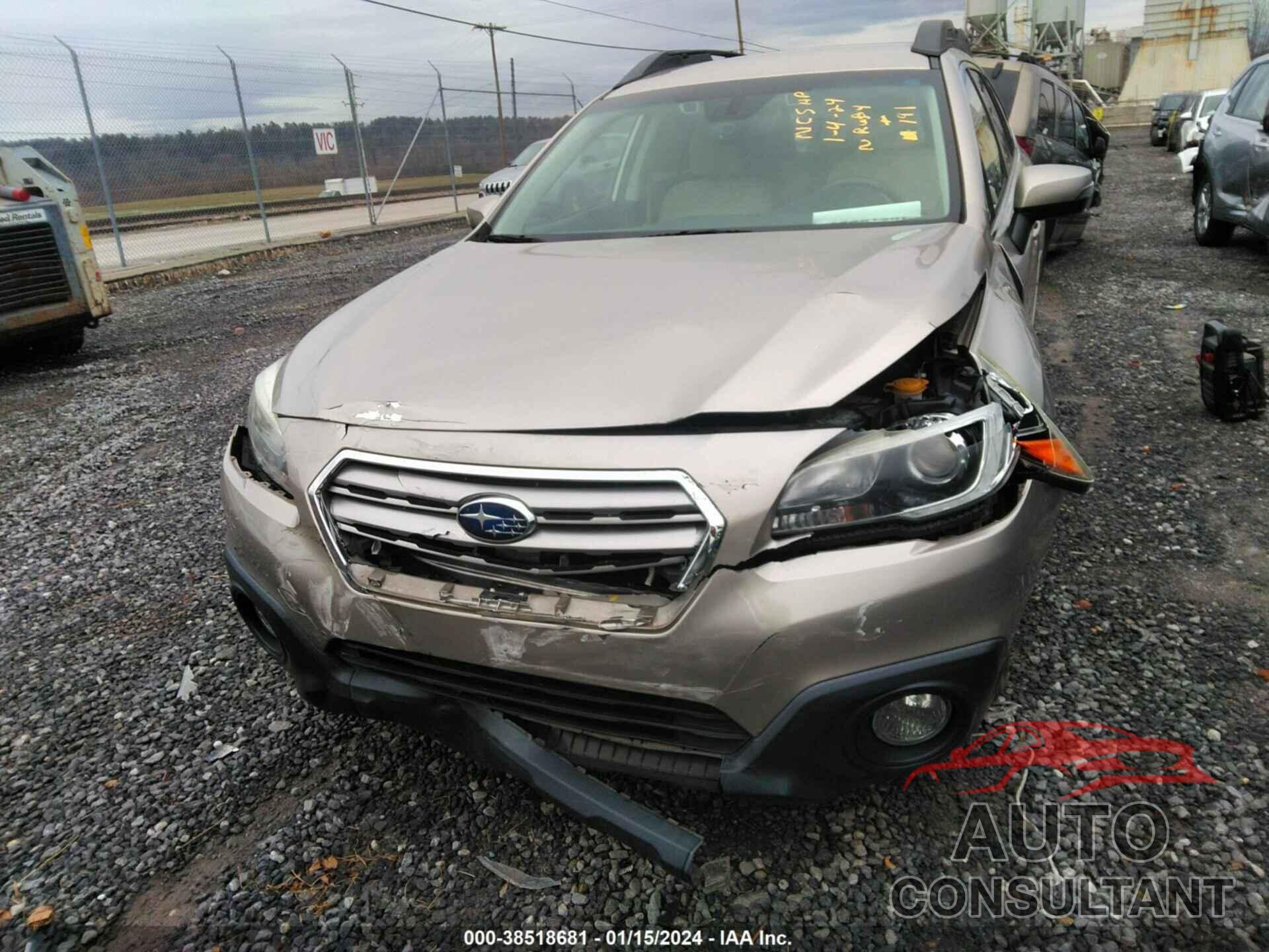 SUBARU OUTBACK 2017 - 4S4BSAFC4H3364051