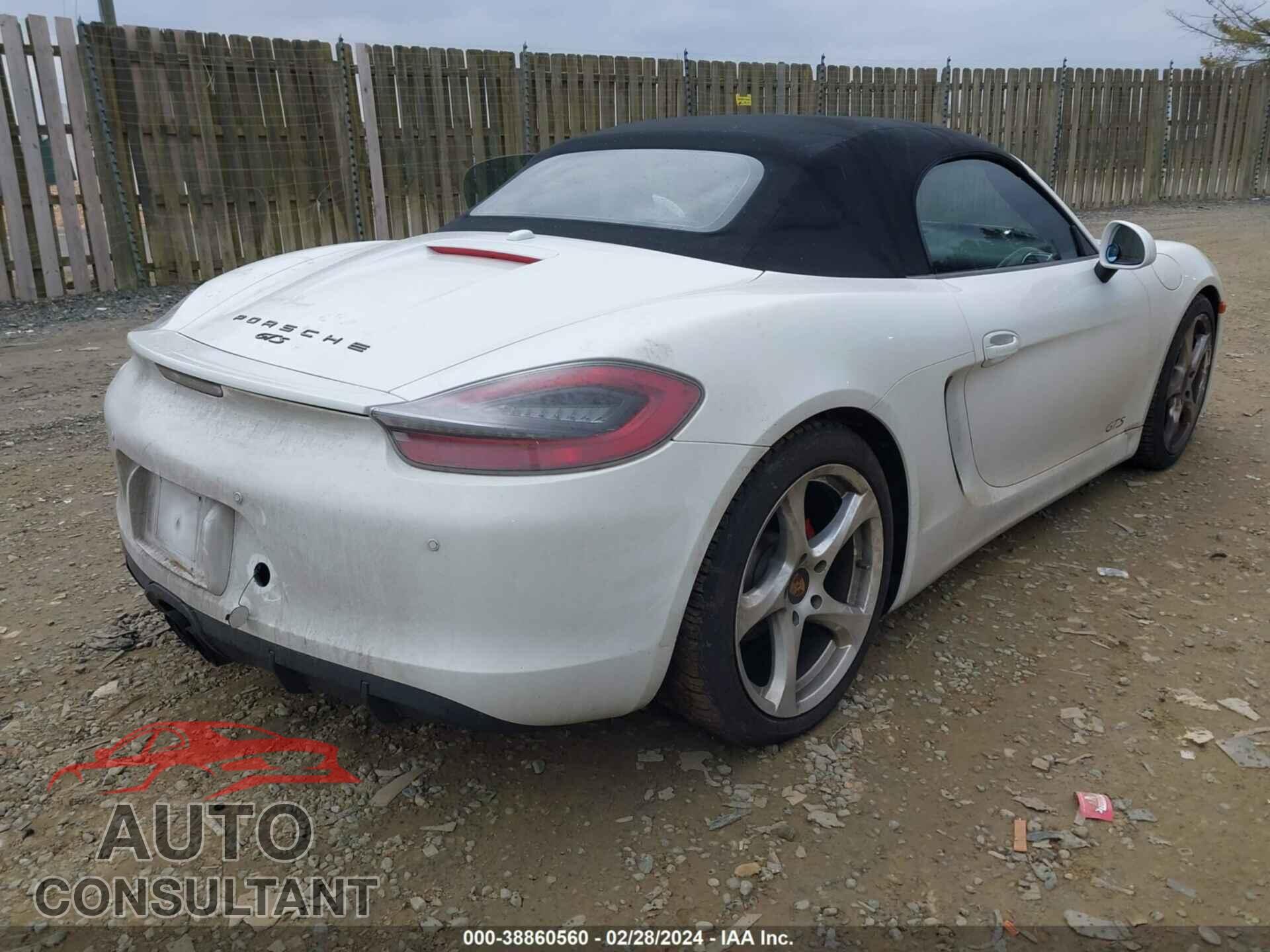 PORSCHE BOXSTER 2016 - WP0CB2A82GS140489