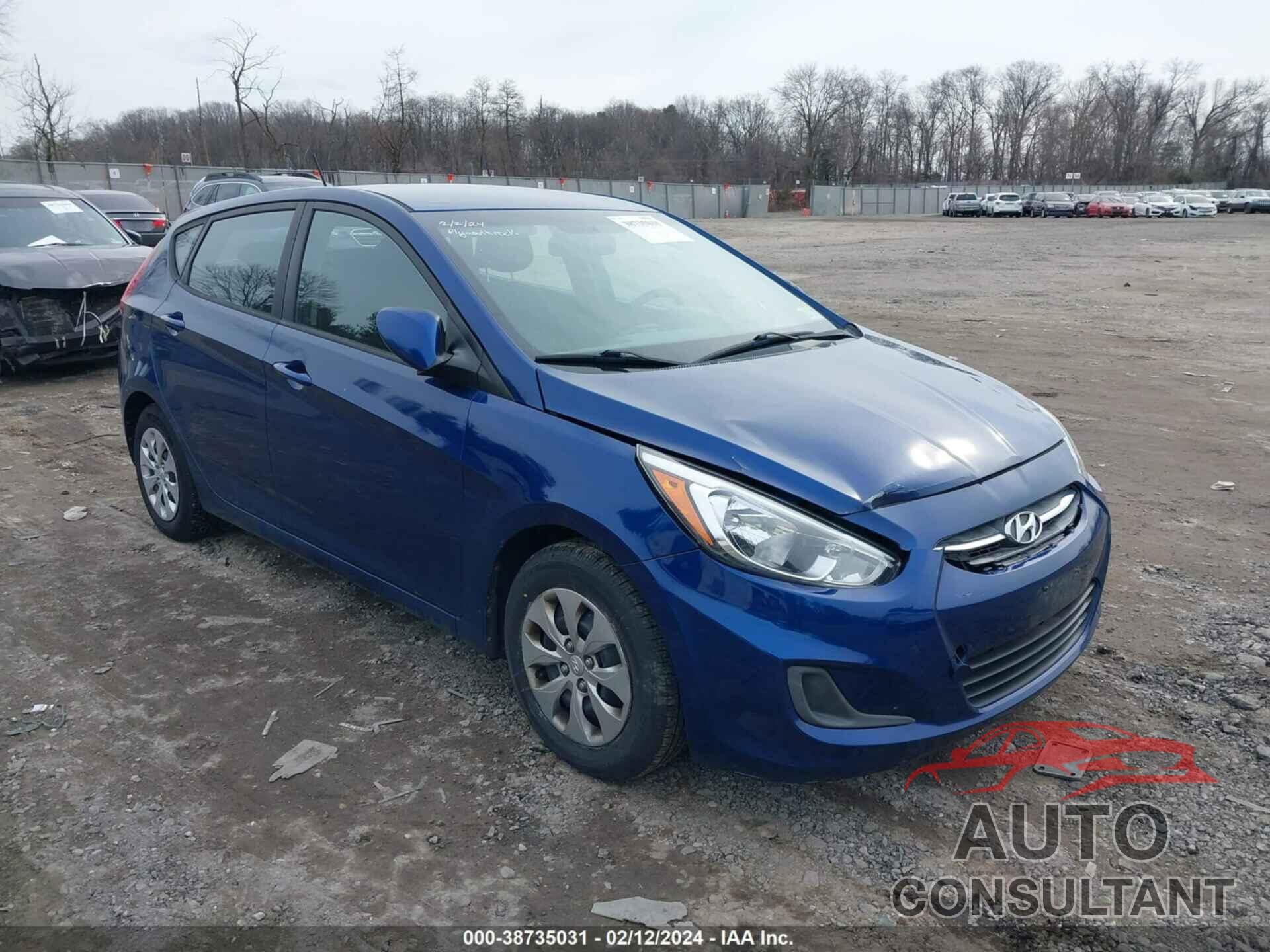 HYUNDAI ACCENT 2016 - KMHCT5AE3GU288235