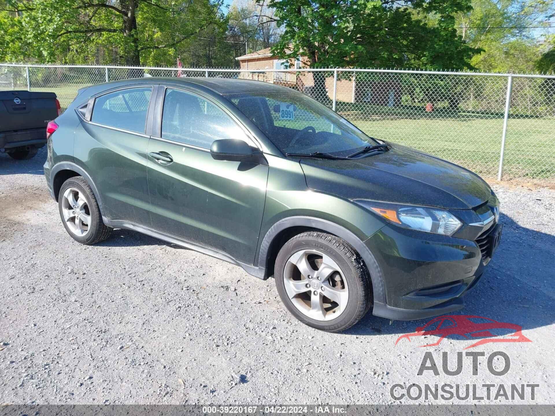 HONDA HR-V 2016 - 3CZRU6H39GM763682