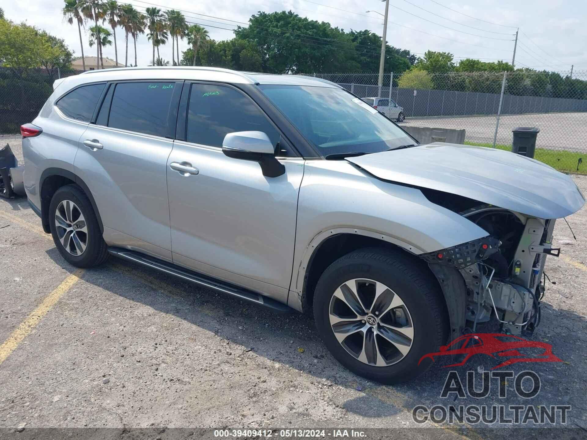 TOYOTA HIGHLANDER 2021 - 5TDGZRAH6MS535575