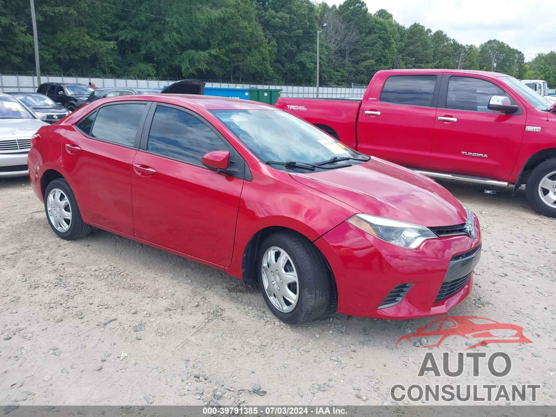 TOYOTA COROLLA 2016 - 5YFBURHE1GP568565