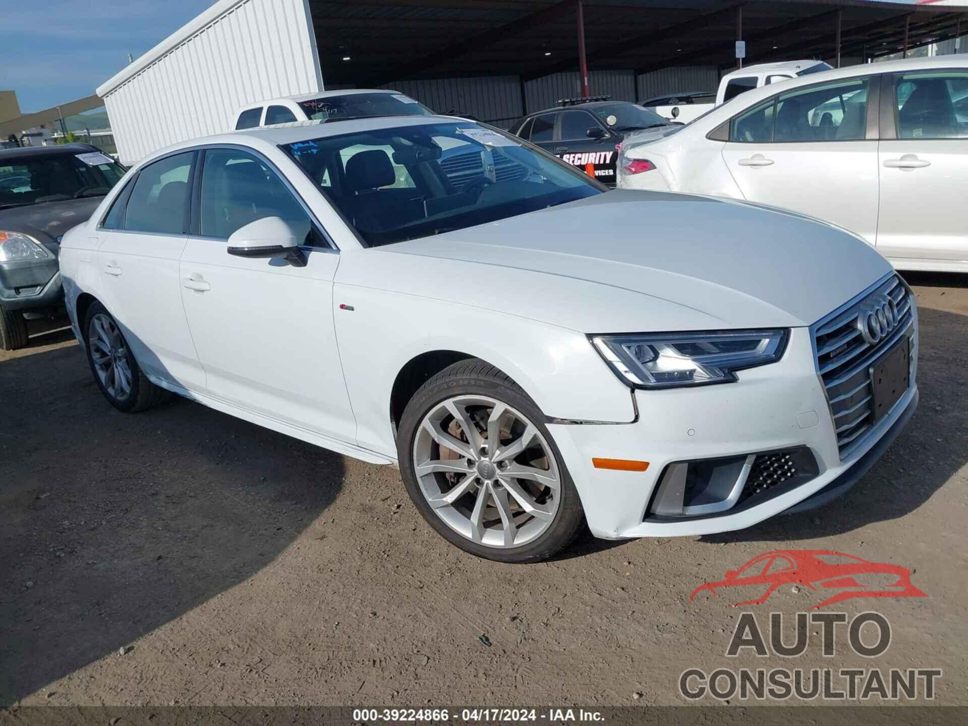 AUDI A4 2019 - WAUENAF45KA117641