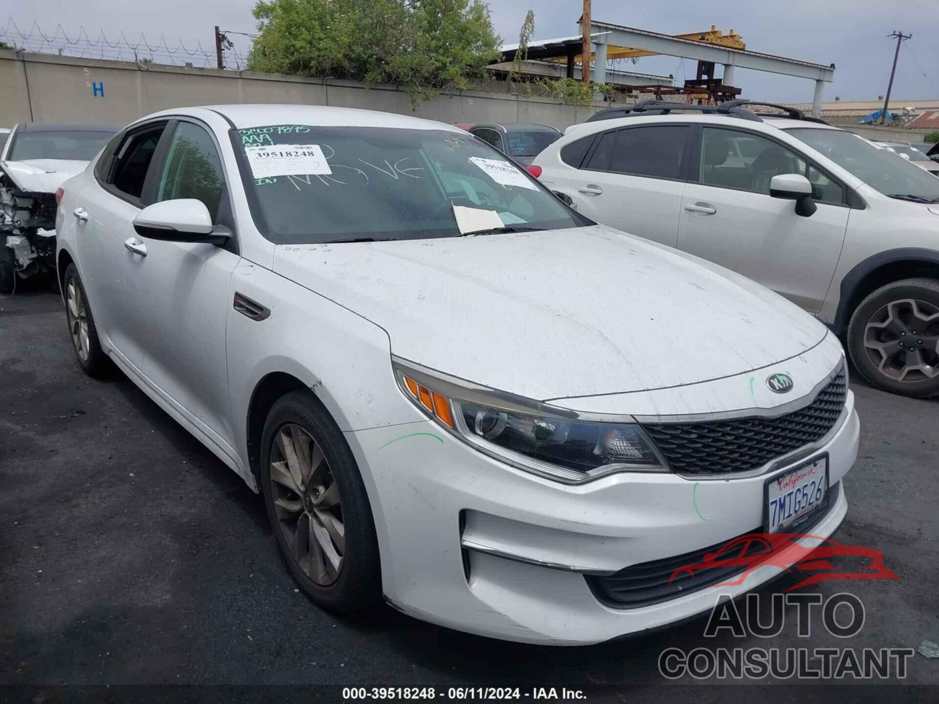 KIA OPTIMA 2016 - 5XXGT4L38GG004079
