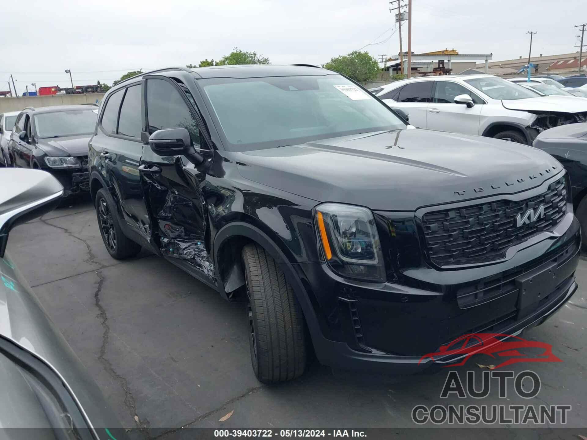 KIA TELLURIDE 2022 - 5XYP3DHC5NG245101