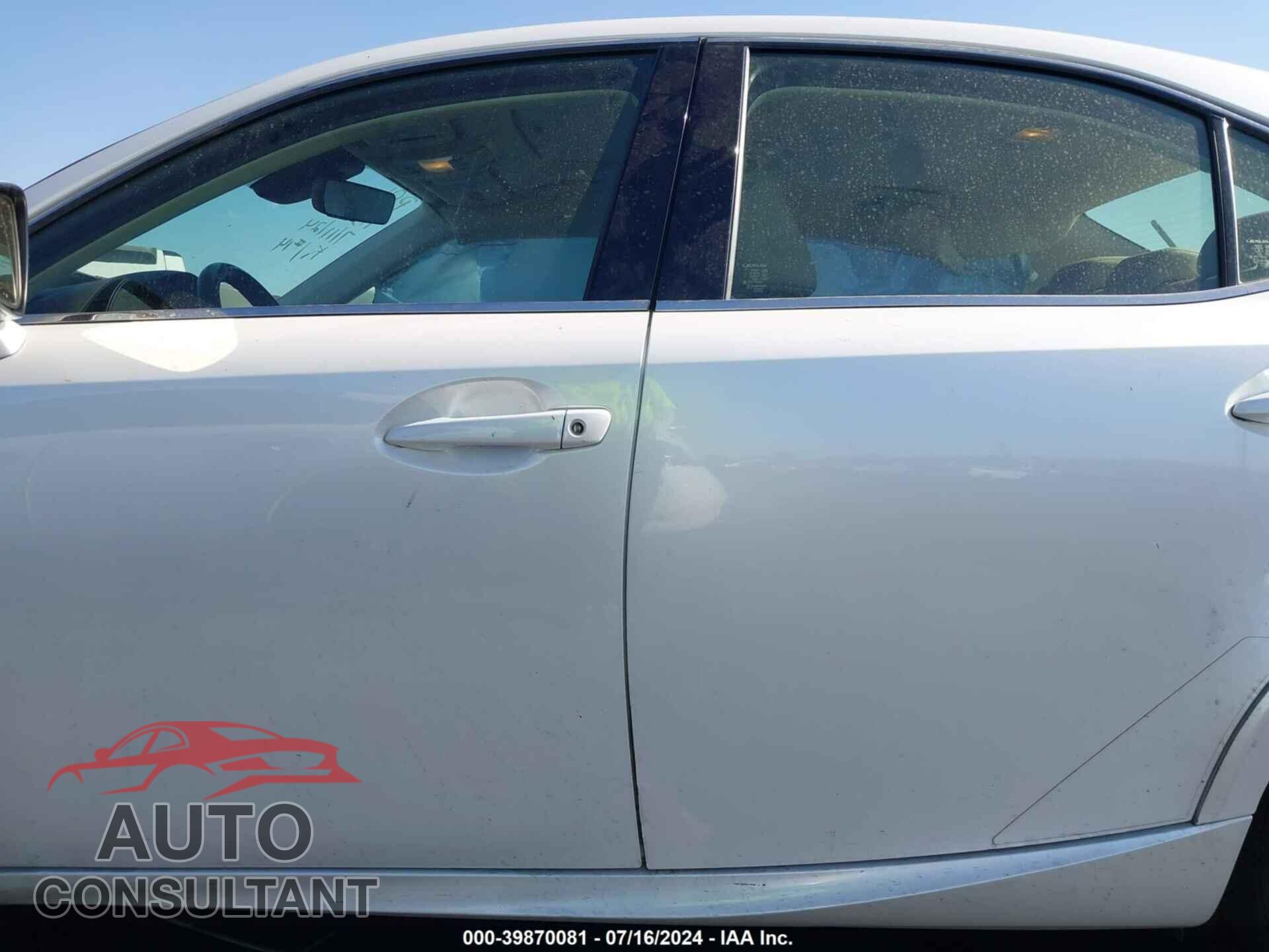 LEXUS IS 300 2020 - JTHDA1D20L5107457