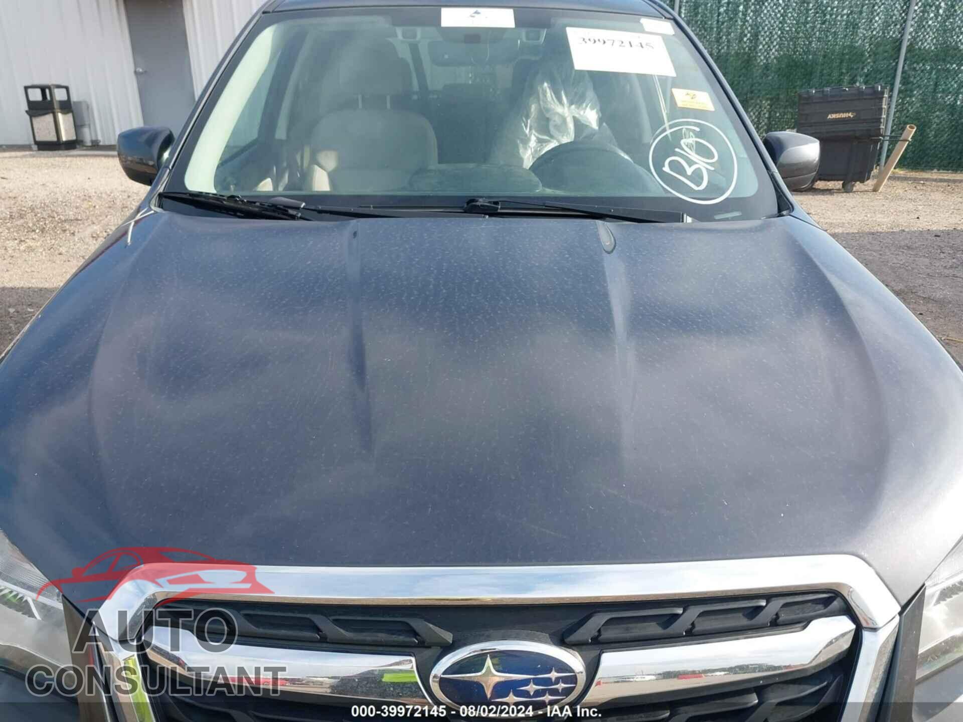 SUBARU FORESTER 2017 - JF2SJAGC3HH545541