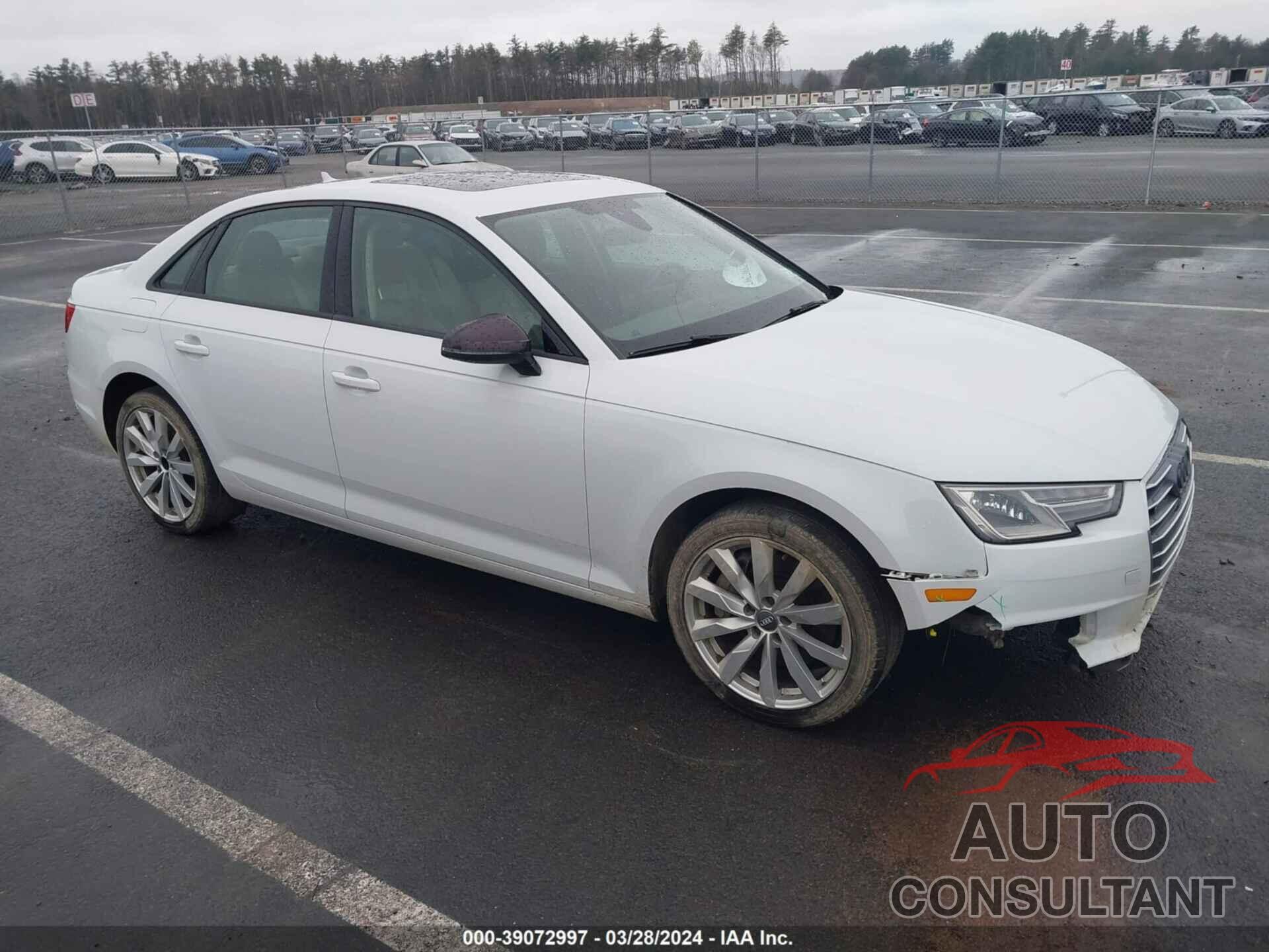 AUDI A4 2017 - WAUANAF4XHN047070