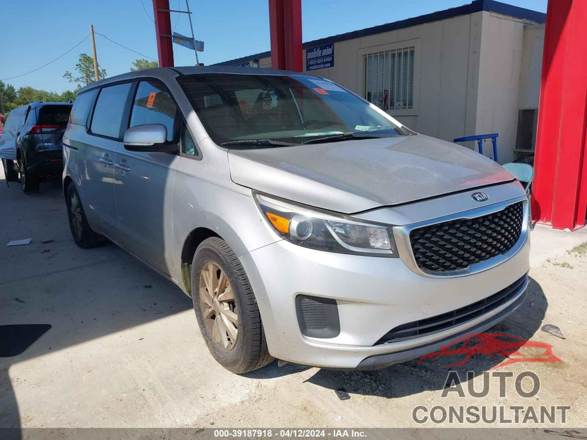 KIA SEDONA 2016 - KNDMA5C18G6125500