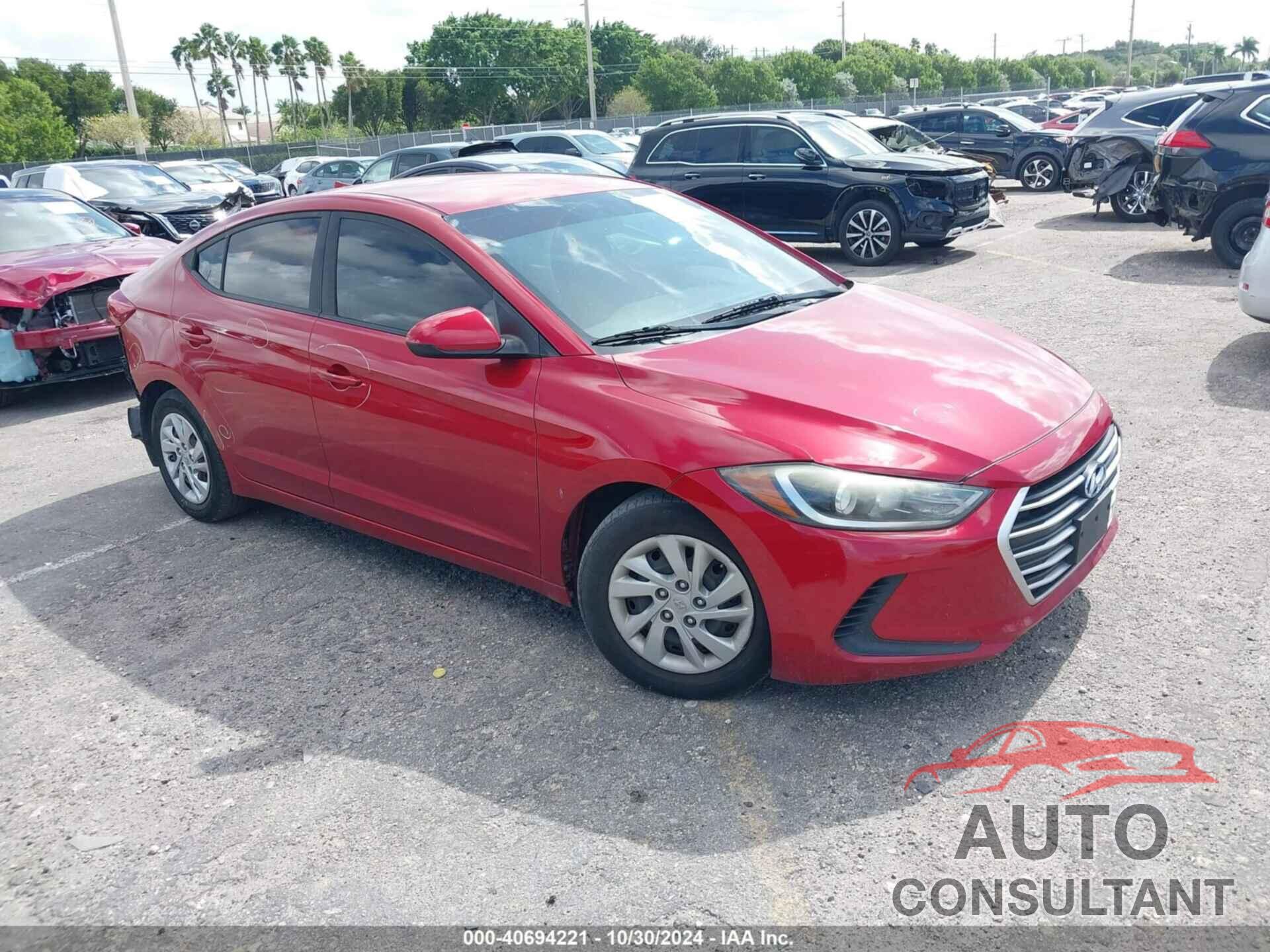 HYUNDAI ELANTRA 2017 - 5NPD74LF5HH138491