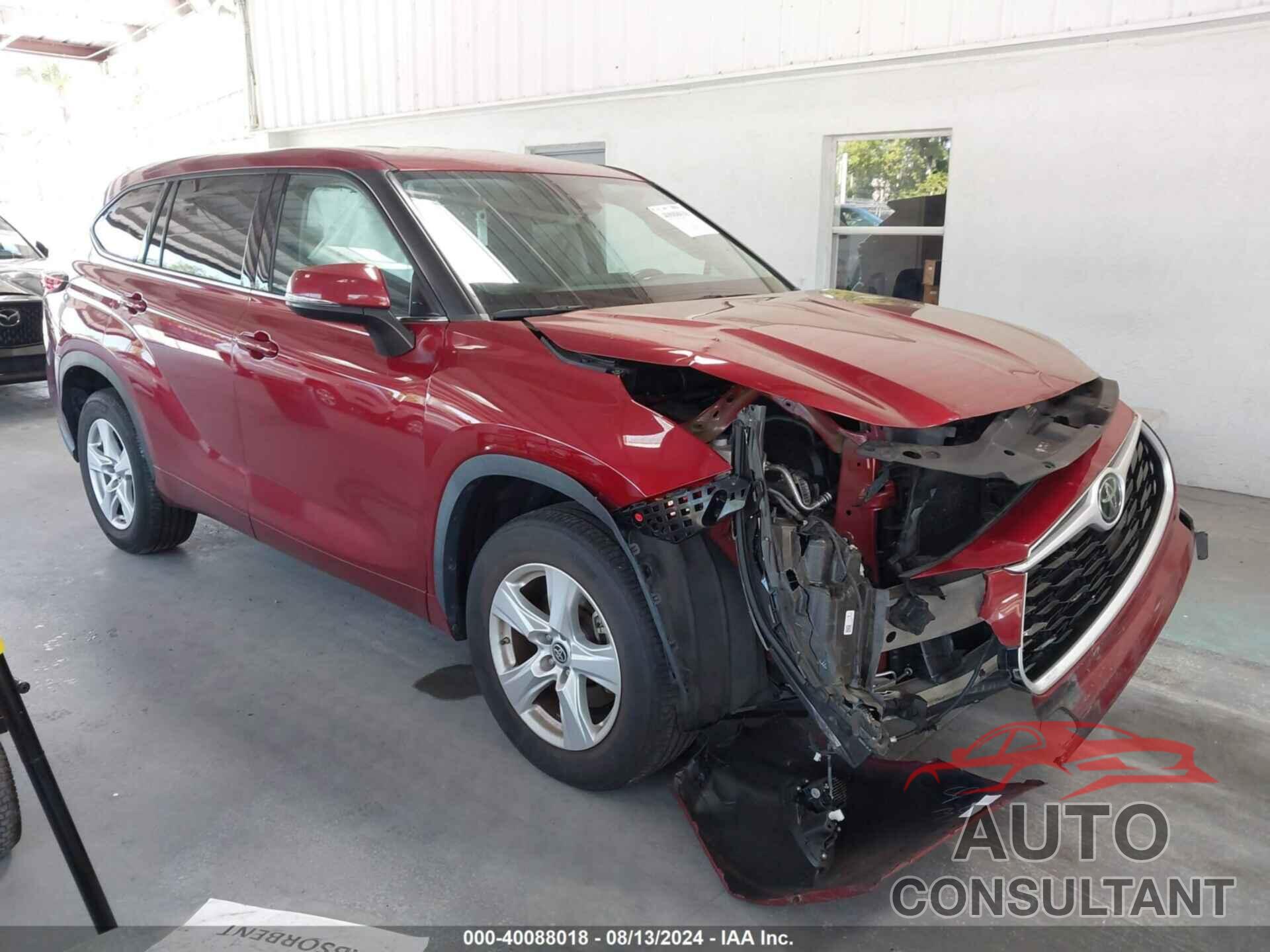 TOYOTA HIGHLANDER 2020 - 5TDZZRAHXLS506586