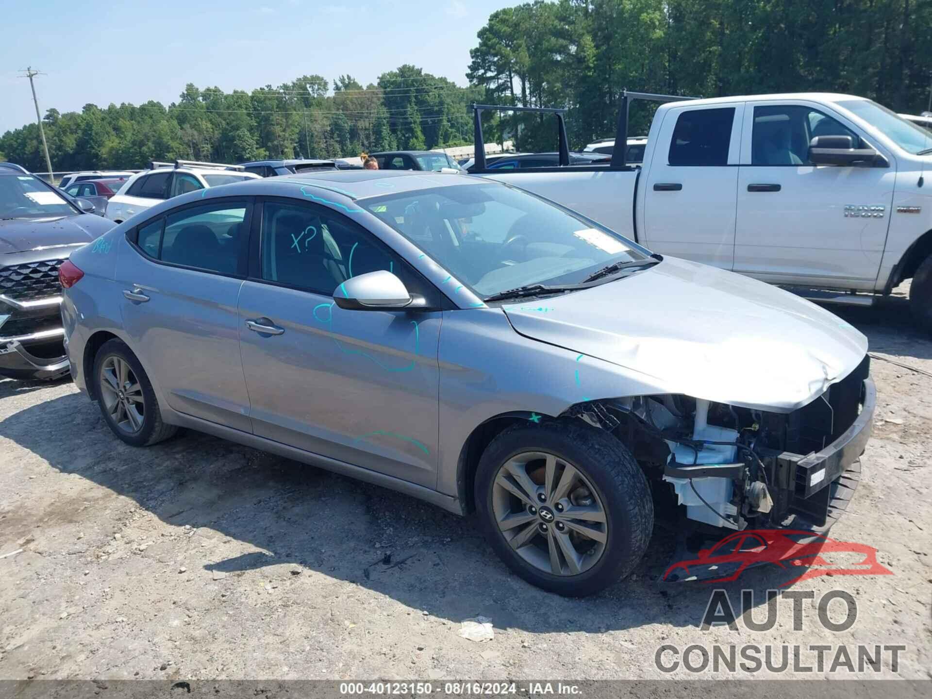 HYUNDAI ELANTRA 2017 - 5NPD84LF6HH182688