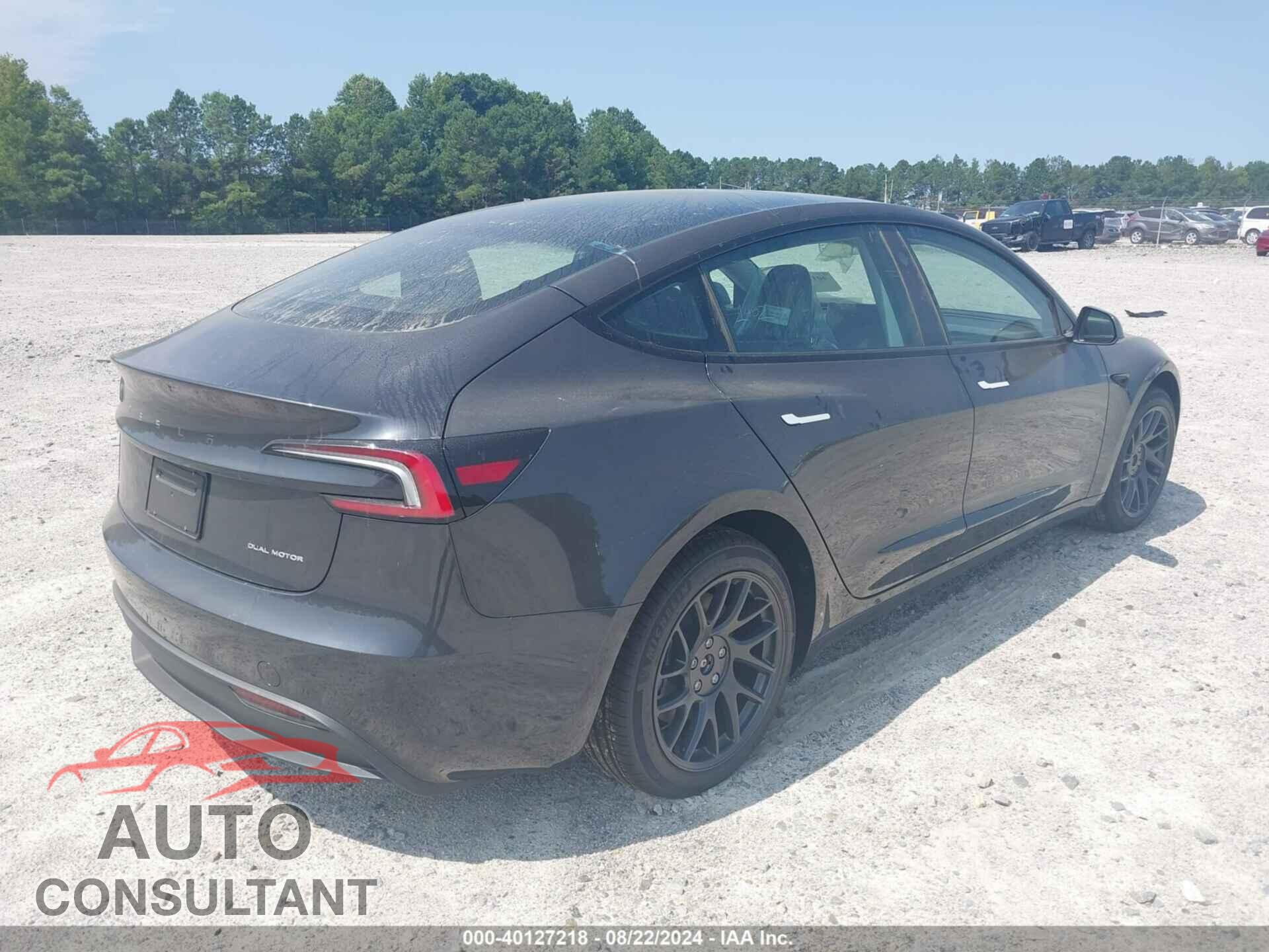 TESLA MODEL 3 2024 - 5YJ3E1EB6RF808849