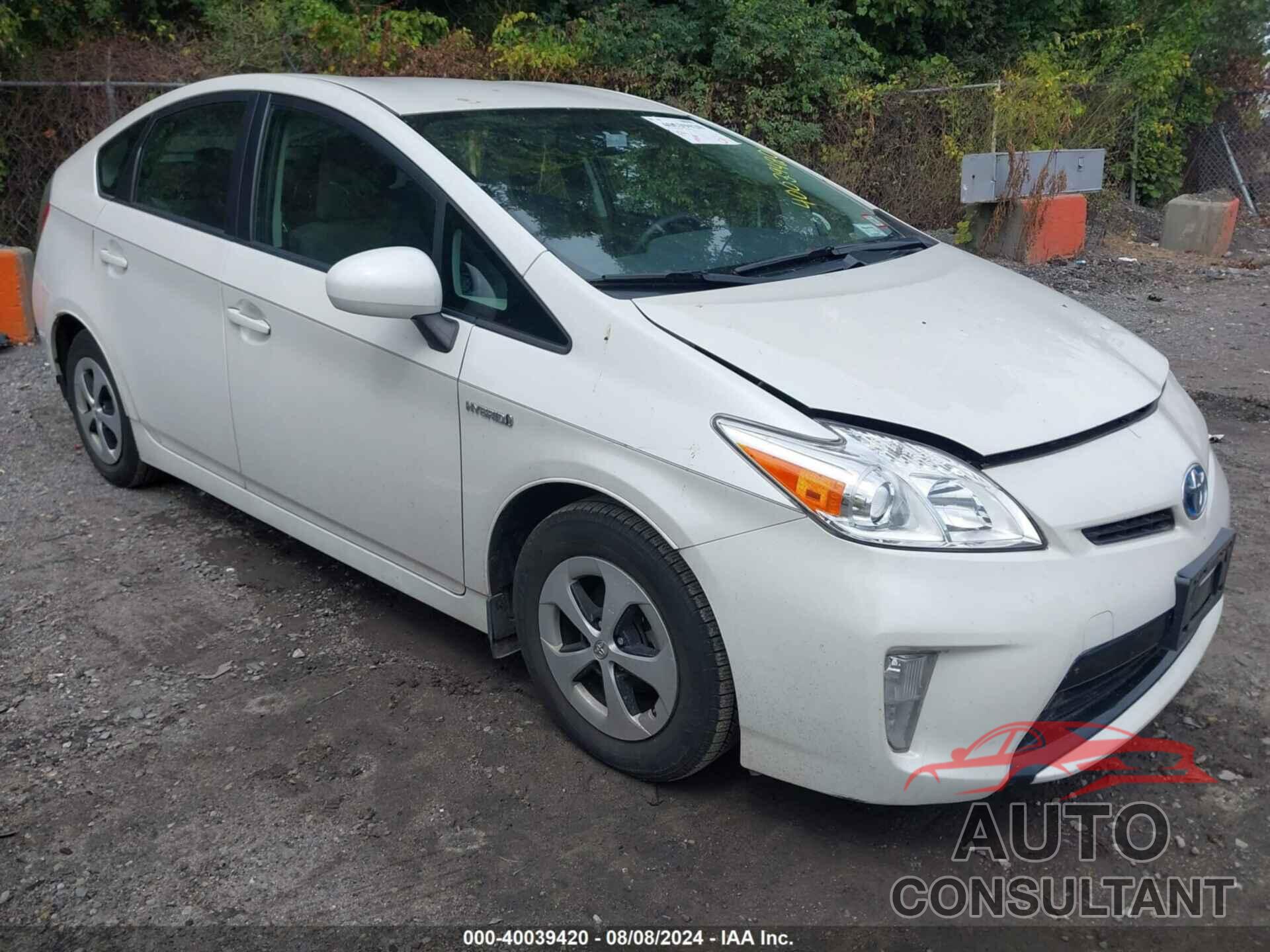TOYOTA PRIUS 2012 - JTDKN3DU9C5376714