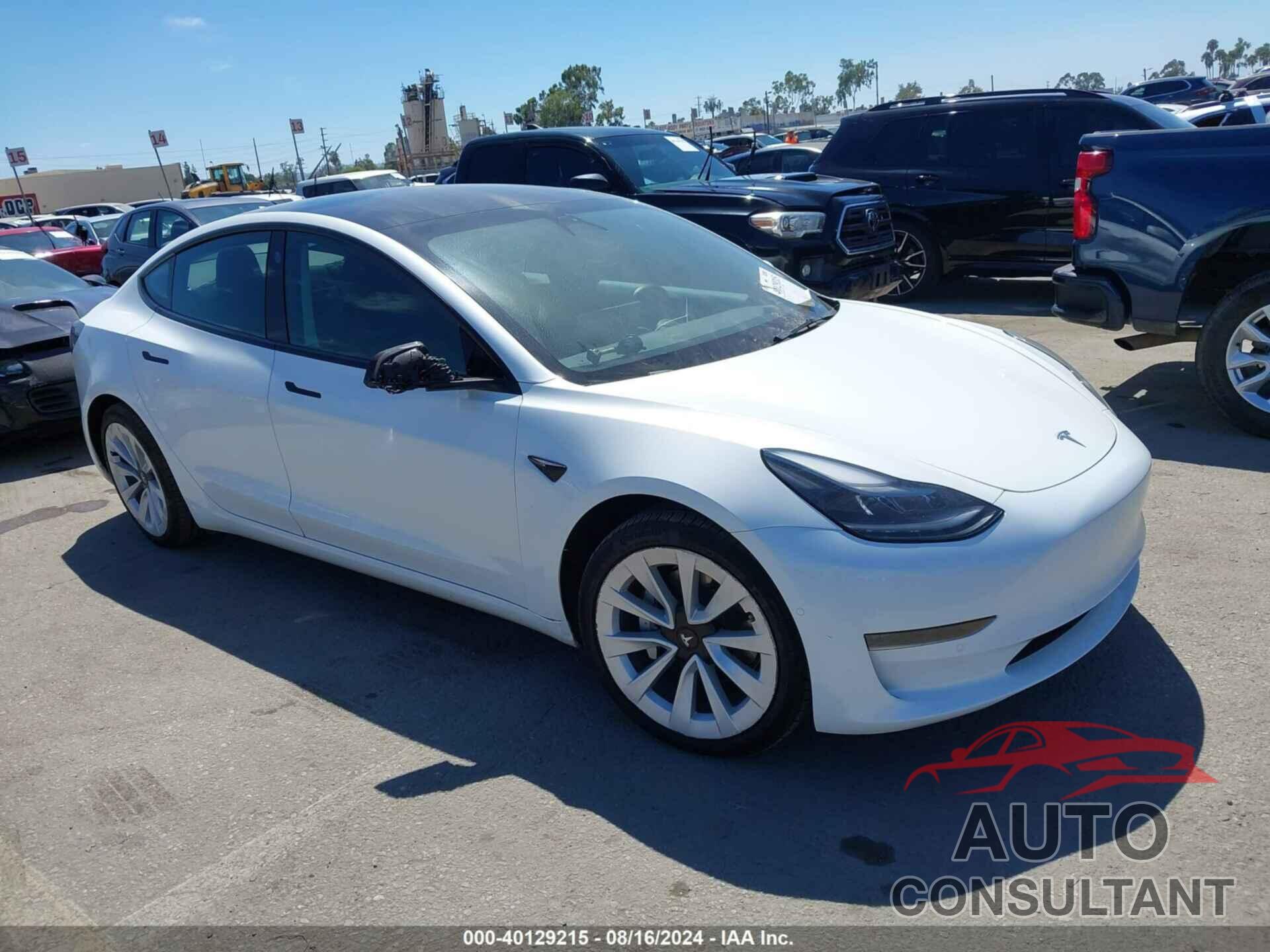 TESLA MODEL 3 2022 - 5YJ3E1EA5NF350478