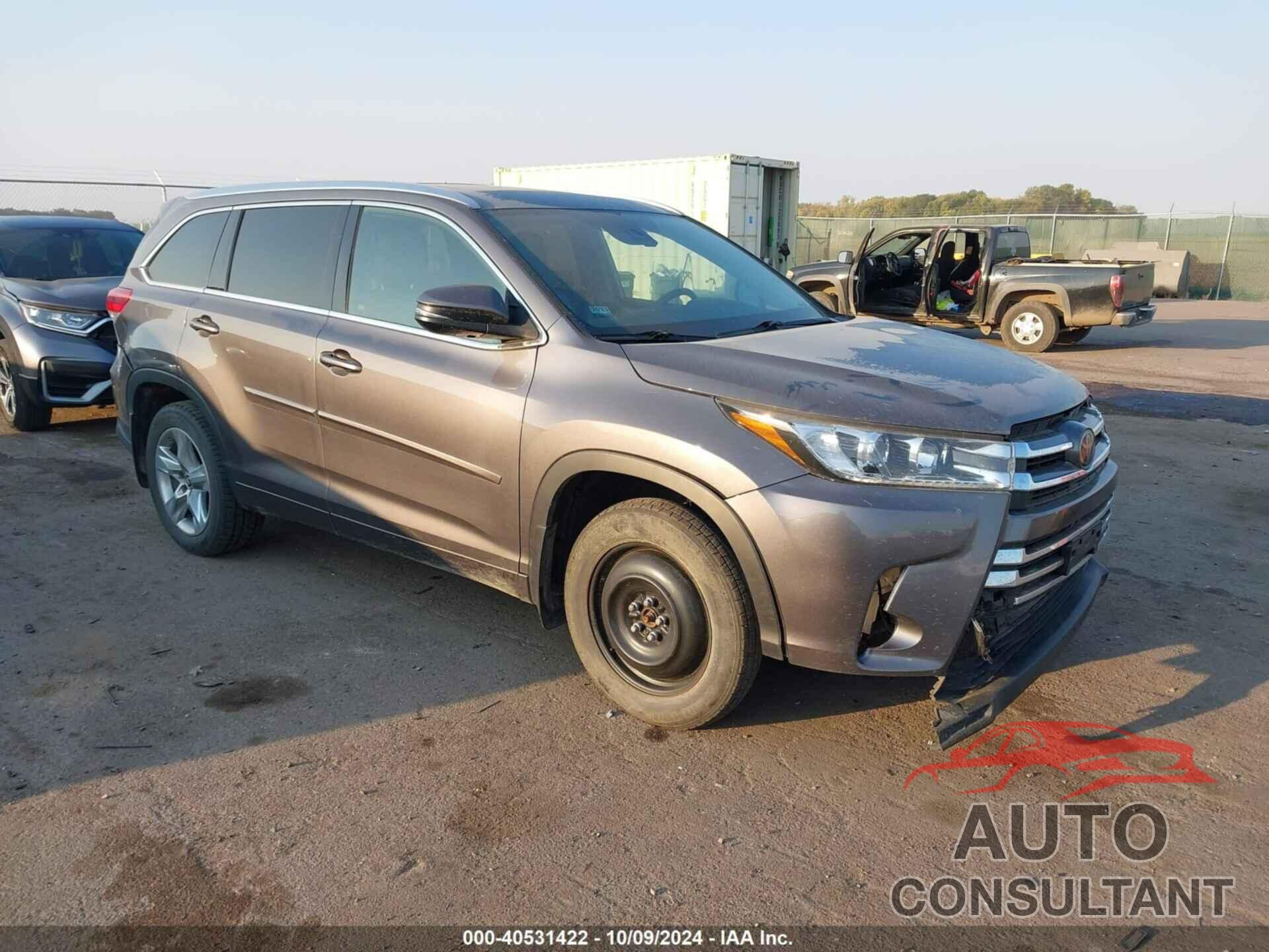 TOYOTA HIGHLANDER 2019 - 5TDDZRFHXKS974190