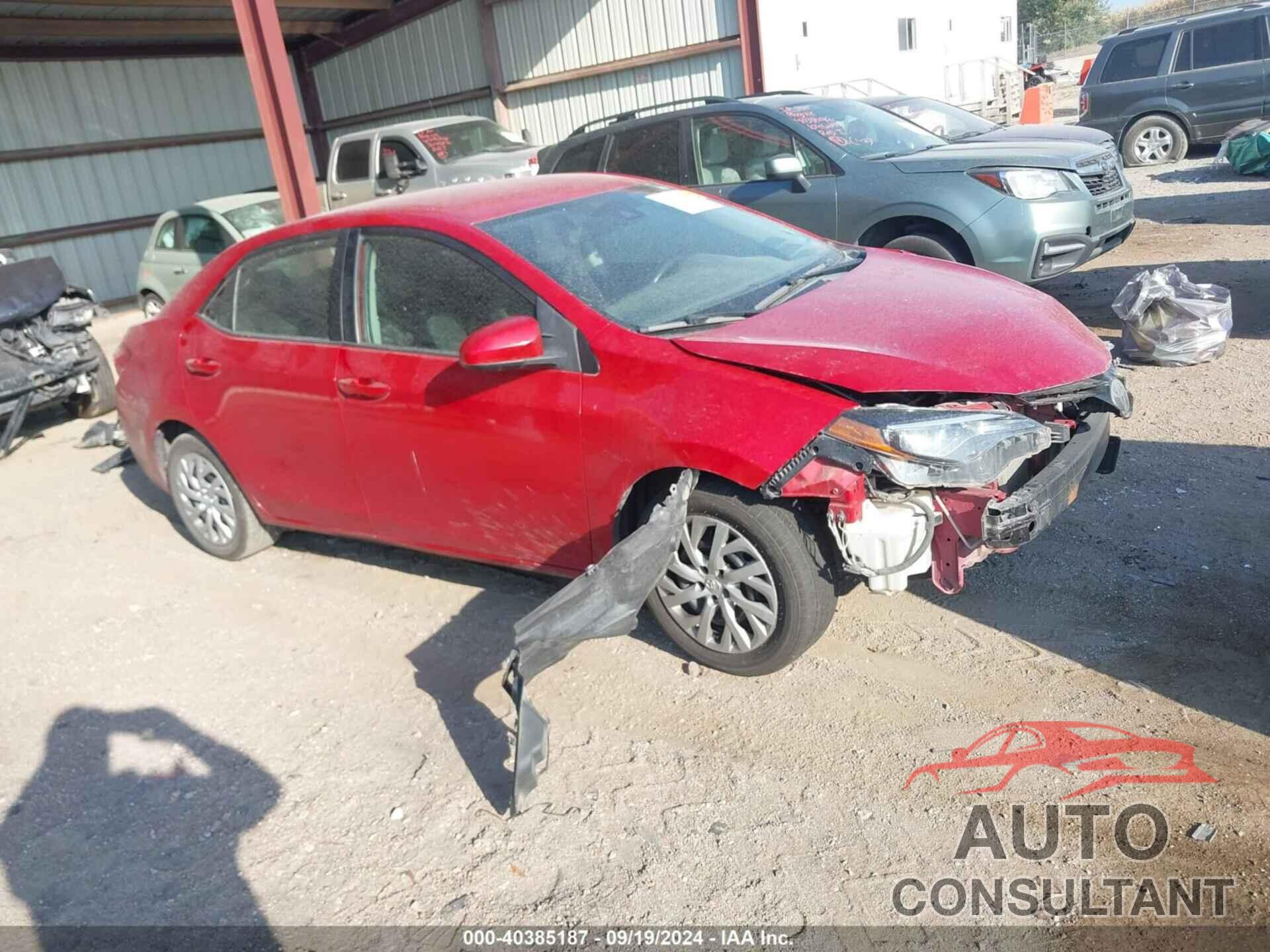 TOYOTA COROLLA 2018 - 2T1BURHE2JC031128