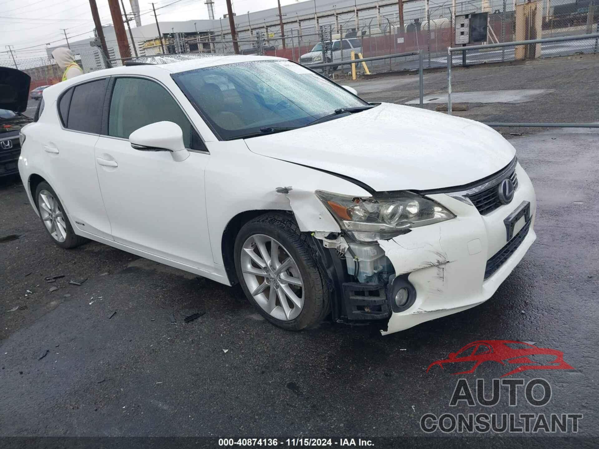 LEXUS CT 200H 2012 - JTHKD5BH0C2078069