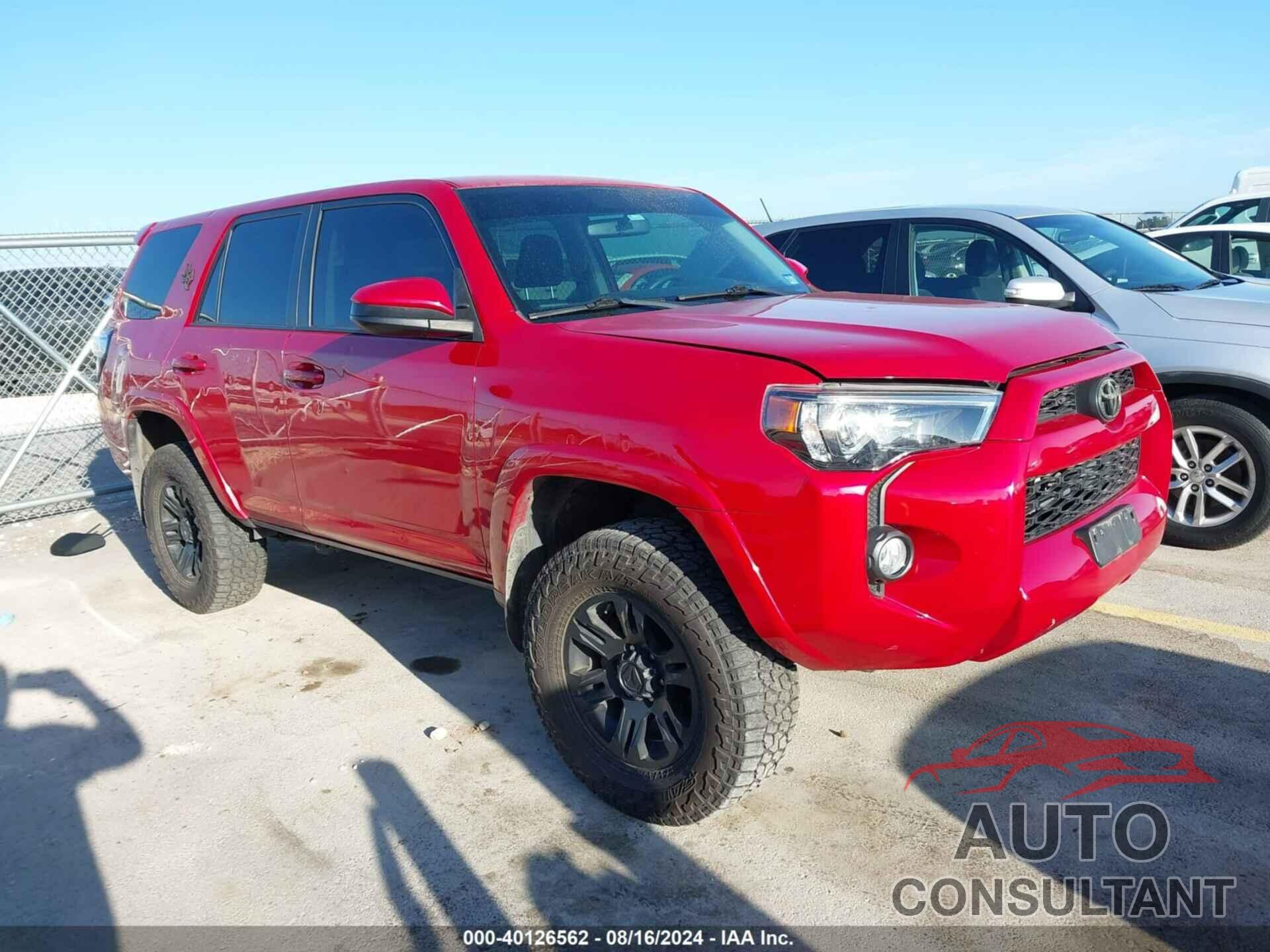 TOYOTA 4RUNNER 2016 - JTEBU5JR5G5334489