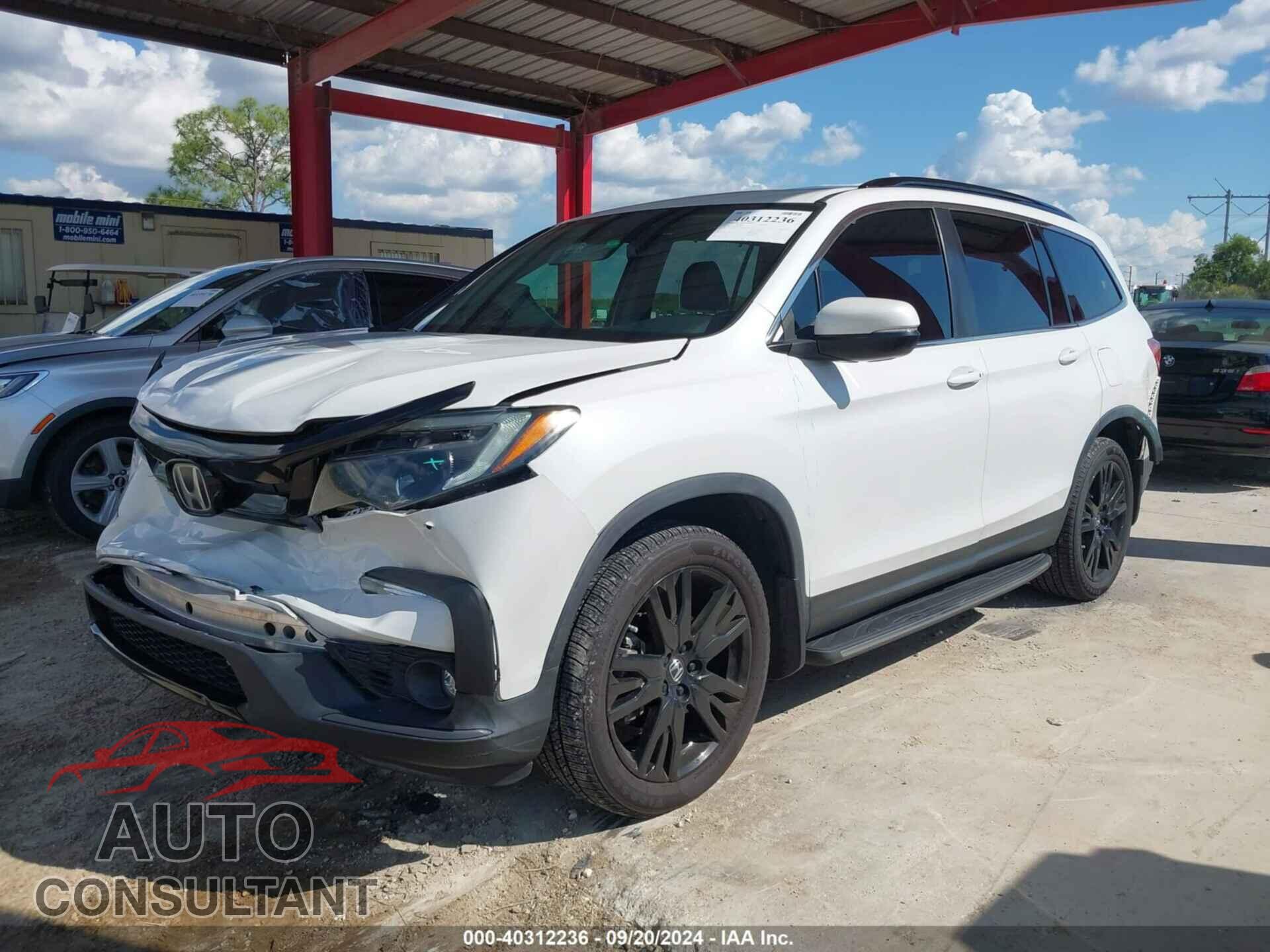 HONDA PILOT 2021 - 5FNYF5H24MB005374