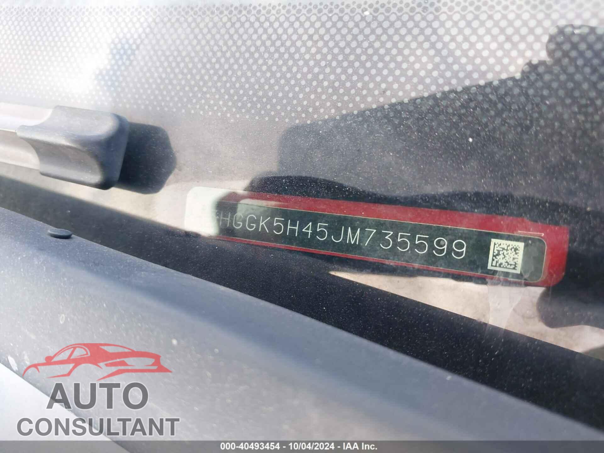 HONDA FIT 2018 - 3HGGK5H45JM735599