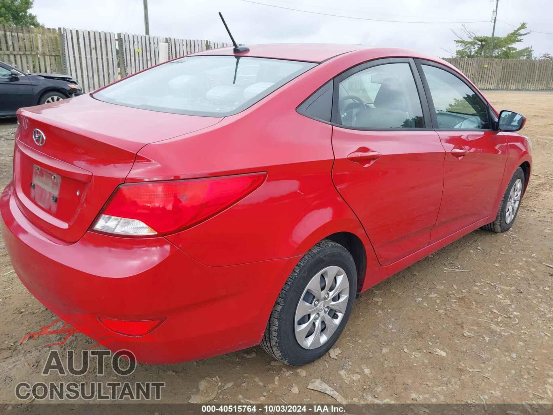 HYUNDAI ACCENT 2017 - KMHCT4AE0HU306587