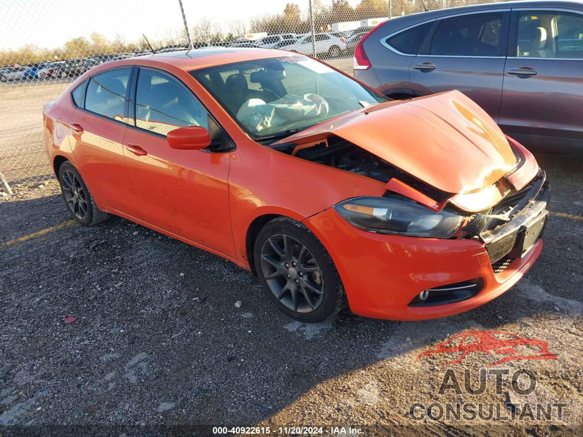 DODGE DART 2015 - 1C3CDFBB3FD277895