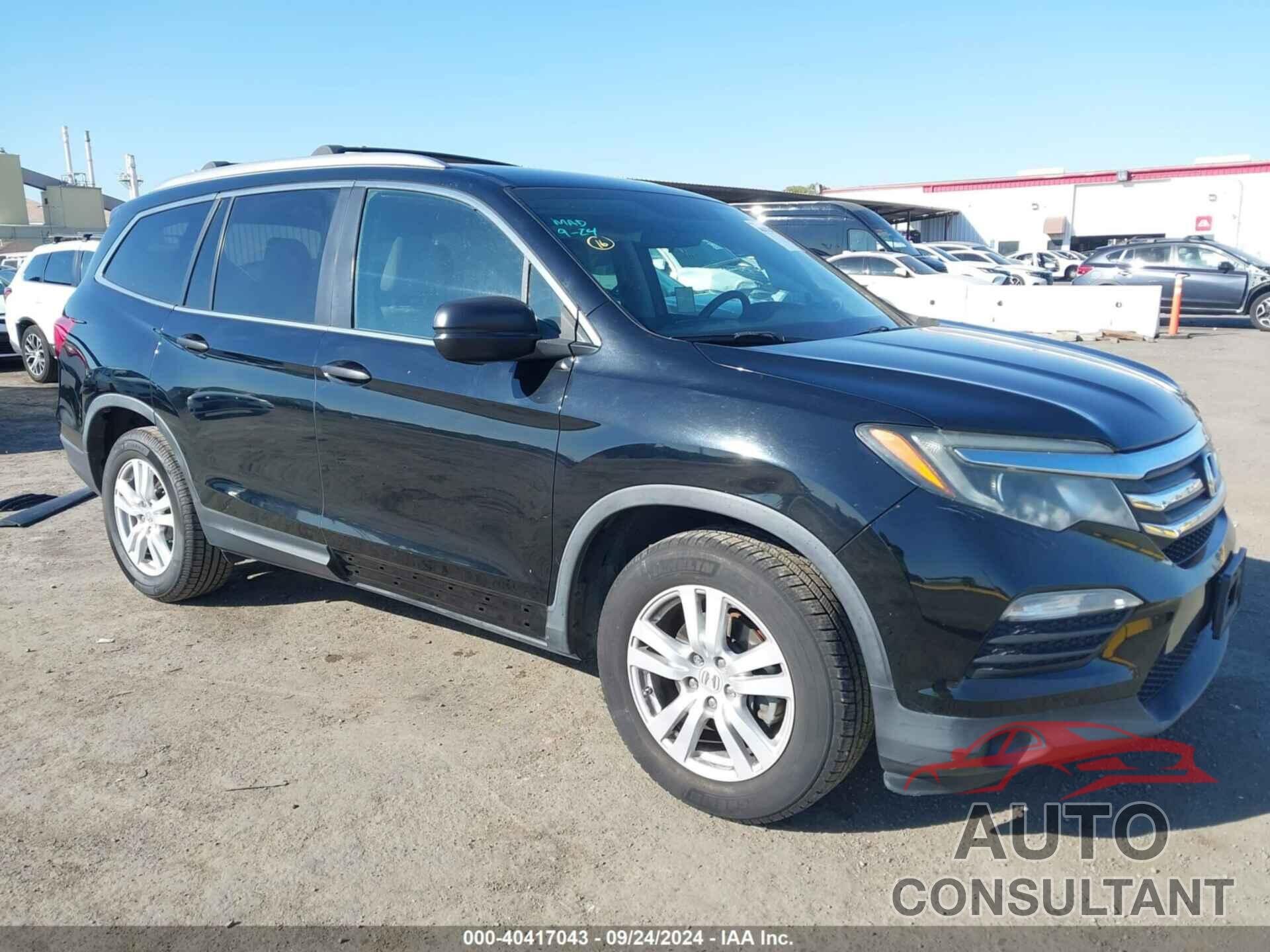 HONDA PILOT 2016 - 5FNYF5H16GB040350