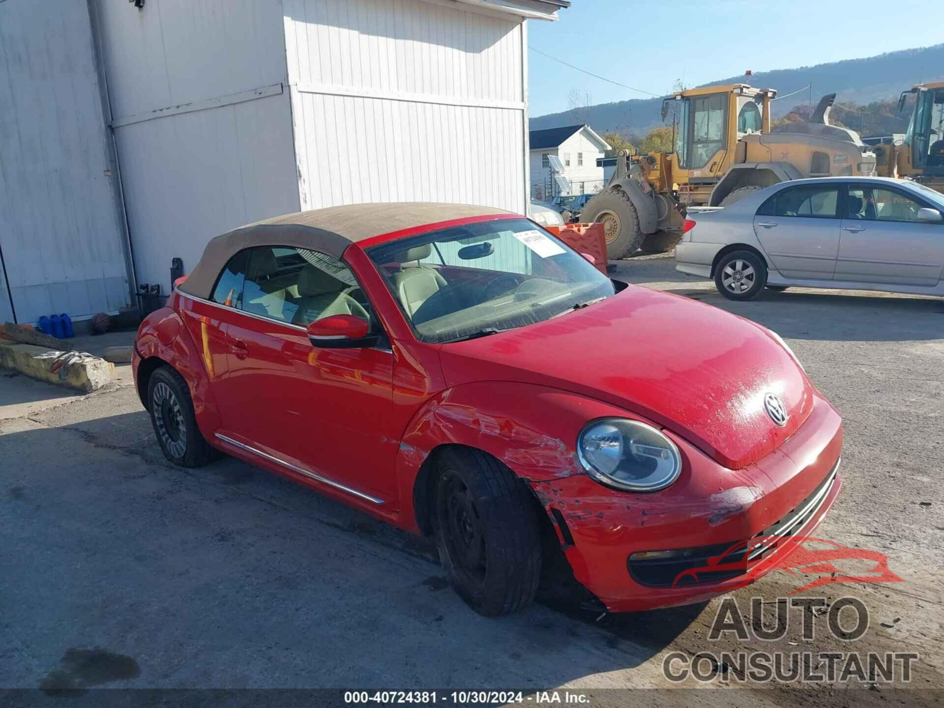 VOLKSWAGEN BEETLE 2013 - 3VW5P7ATXDM822551