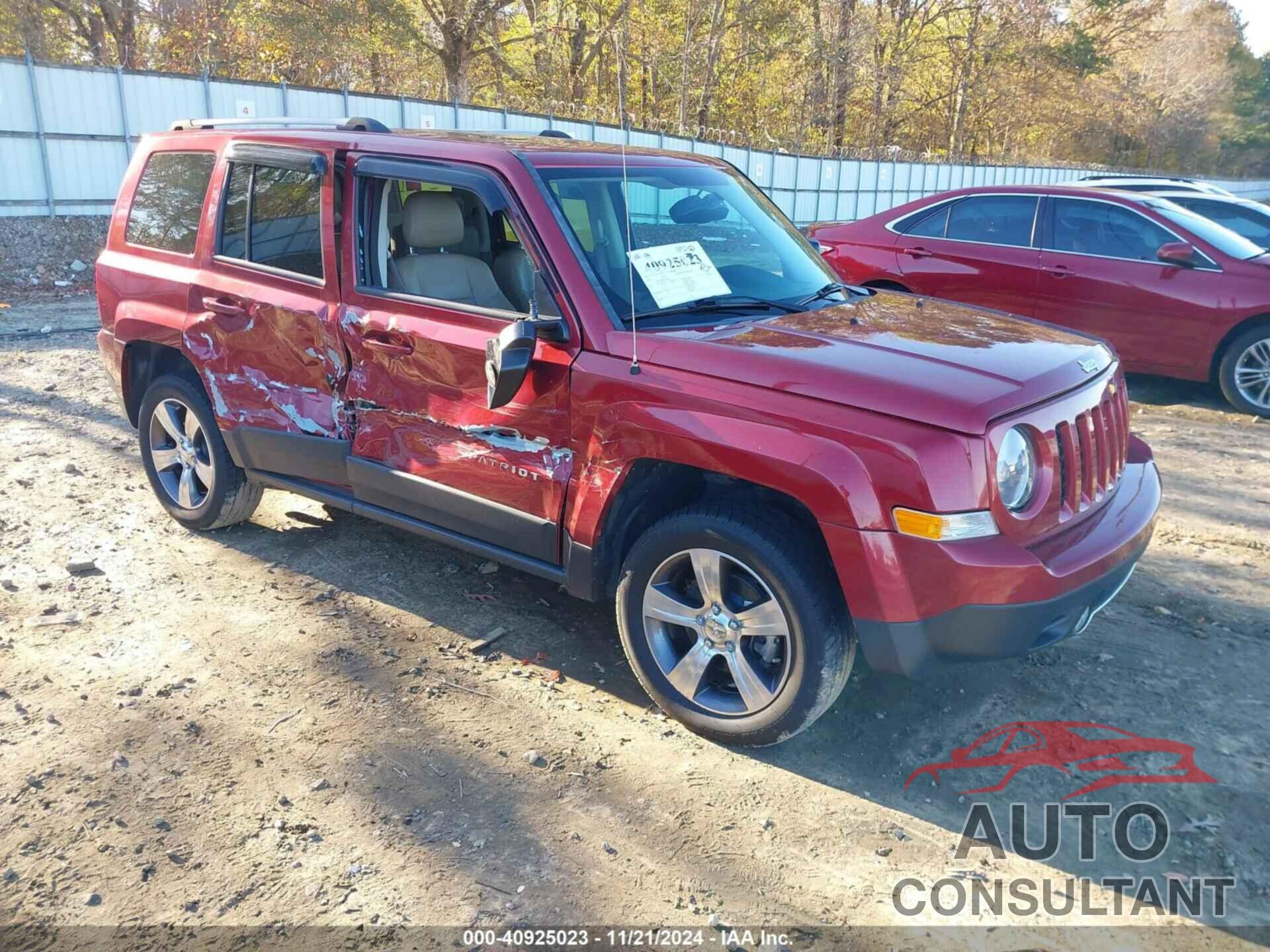 JEEP PATRIOT 2016 - 1C4NJRFB9GD511340