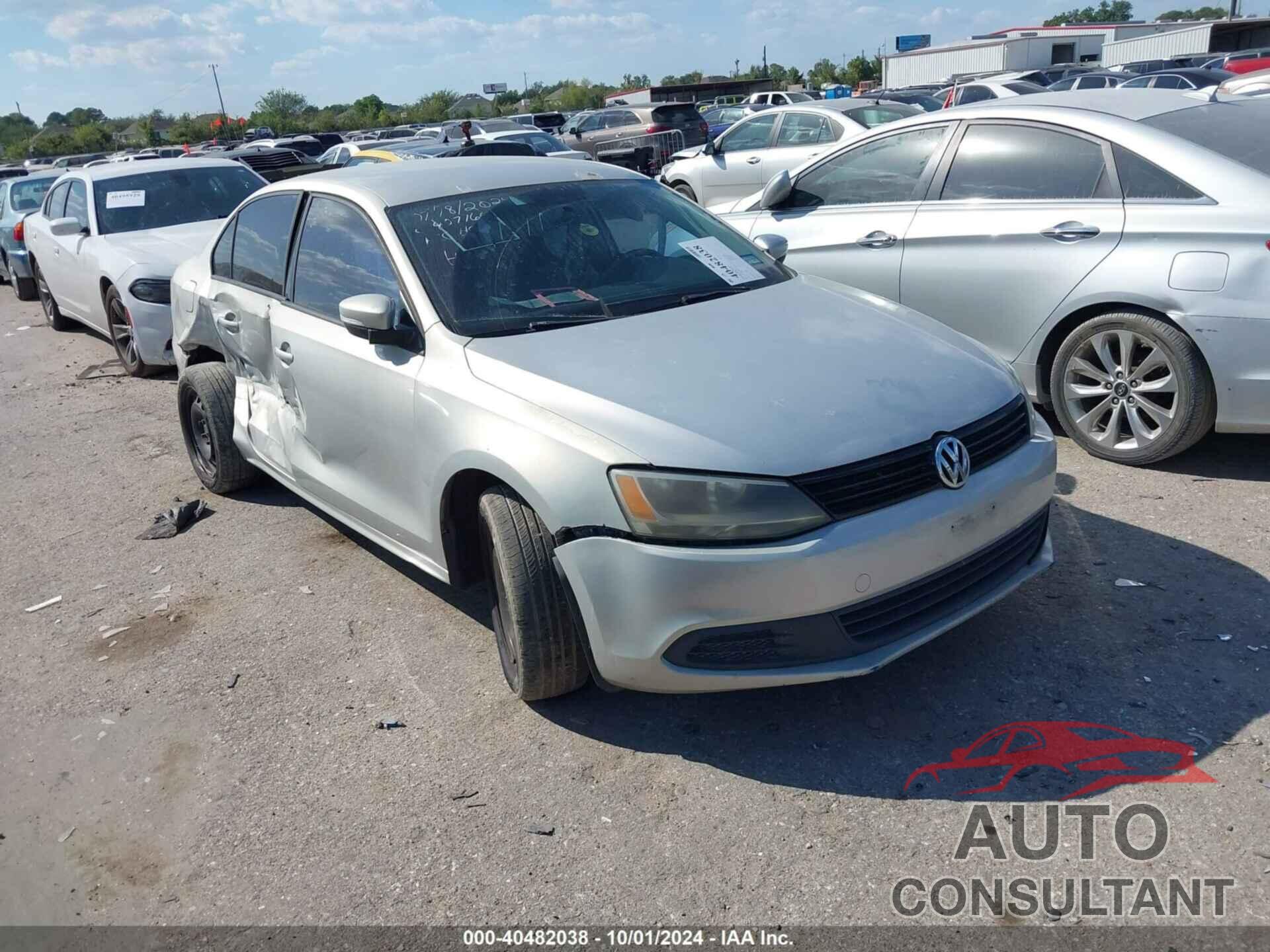 VOLKSWAGEN JETTA 2012 - 3VWDP7AJ8CM333865
