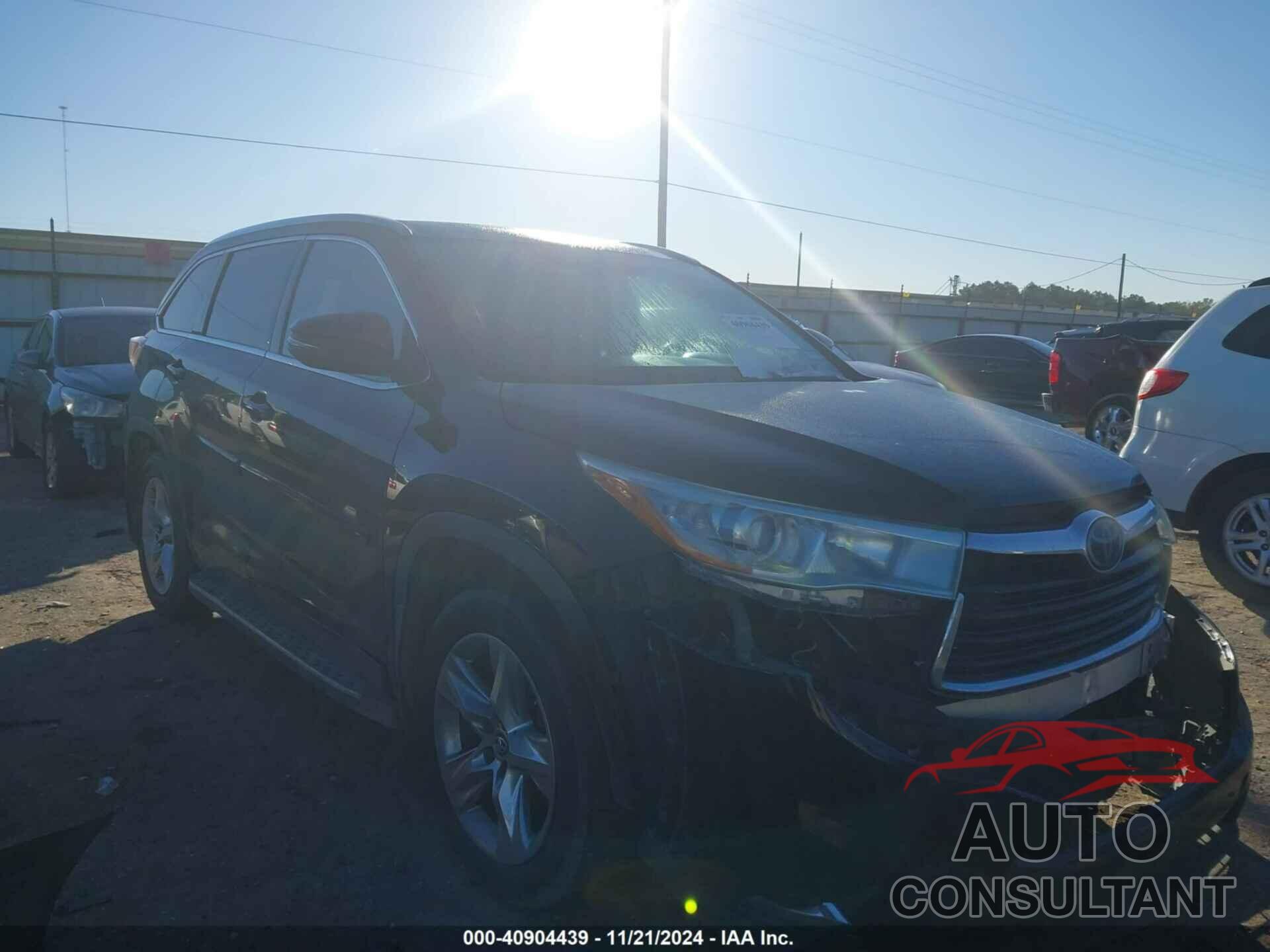 TOYOTA HIGHLANDER 2016 - 5TDYKRFH0GS134531