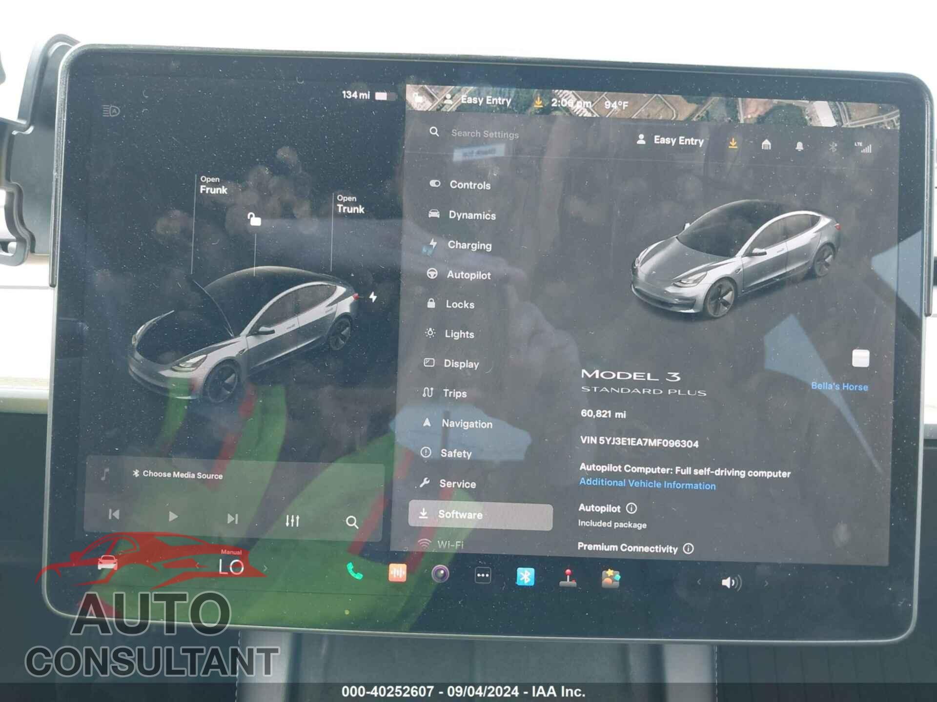 TESLA MODEL 3 2021 - 5YJ3E1EA7MF096304