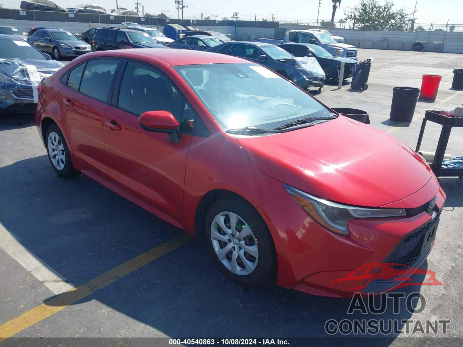 TOYOTA COROLLA 2020 - JTDEPRAE2LJ101197